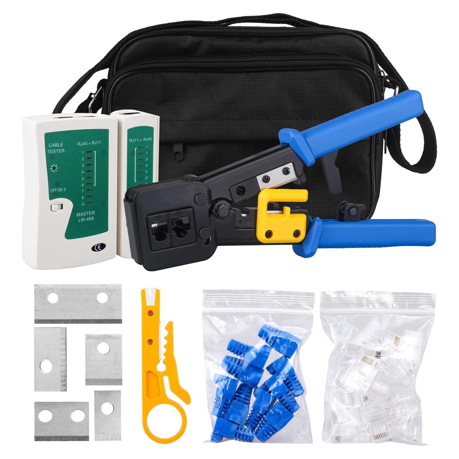 Kit de Herramientas de Crimpado RJ45 Duogalia Cat5 Cat6