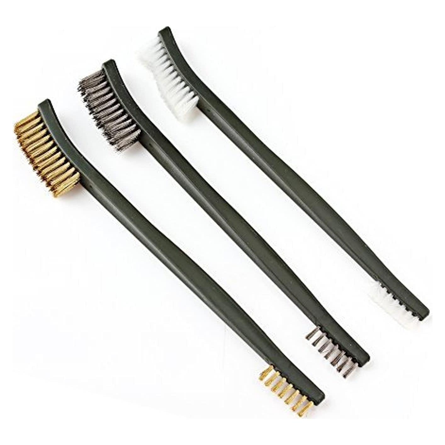 Conjunto de Cepillos de Alambre Mini OriGlam - 3 Piezas para Limpieza