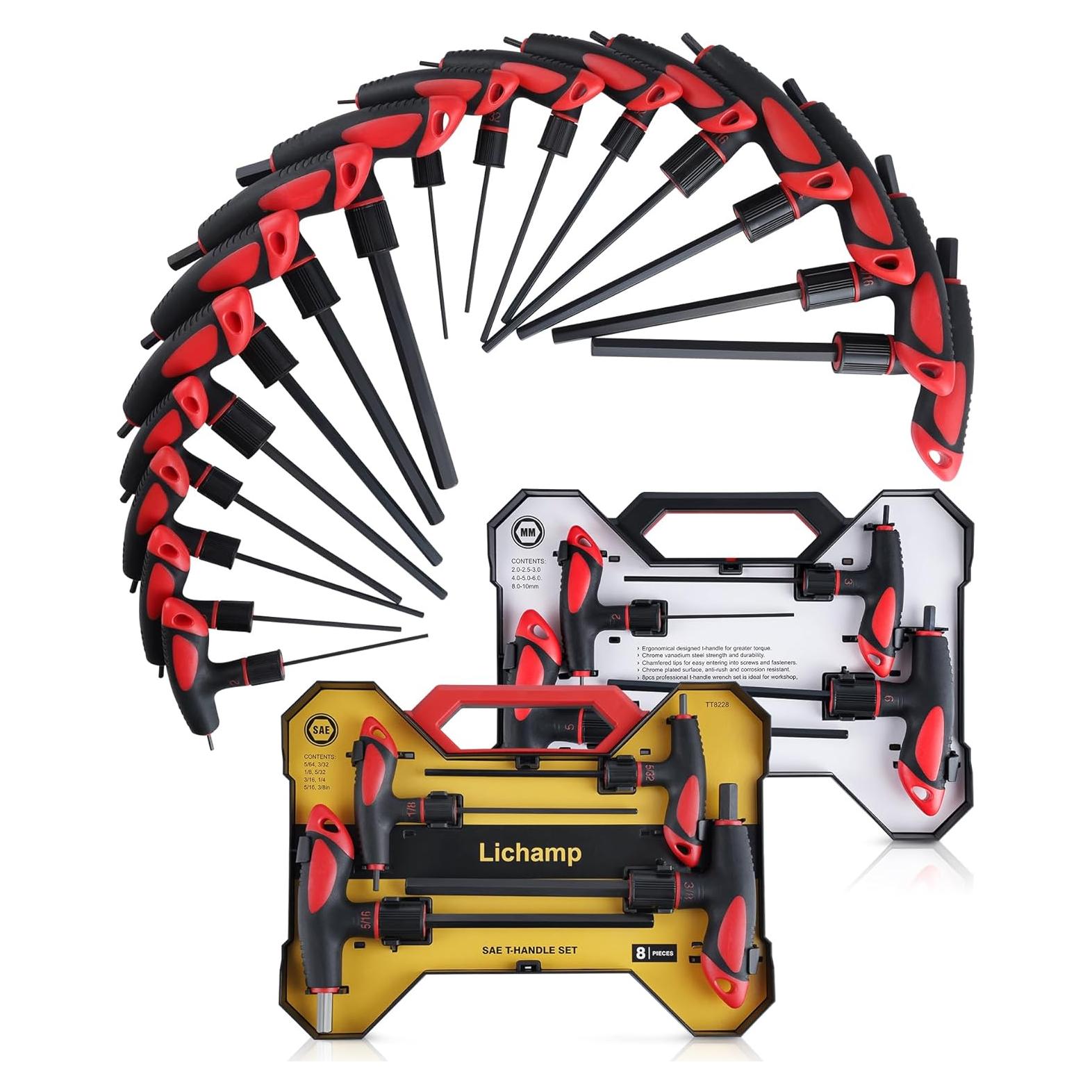 Juego de Llaves Allen T Lichamp 16 Piezas Métricas y SAE