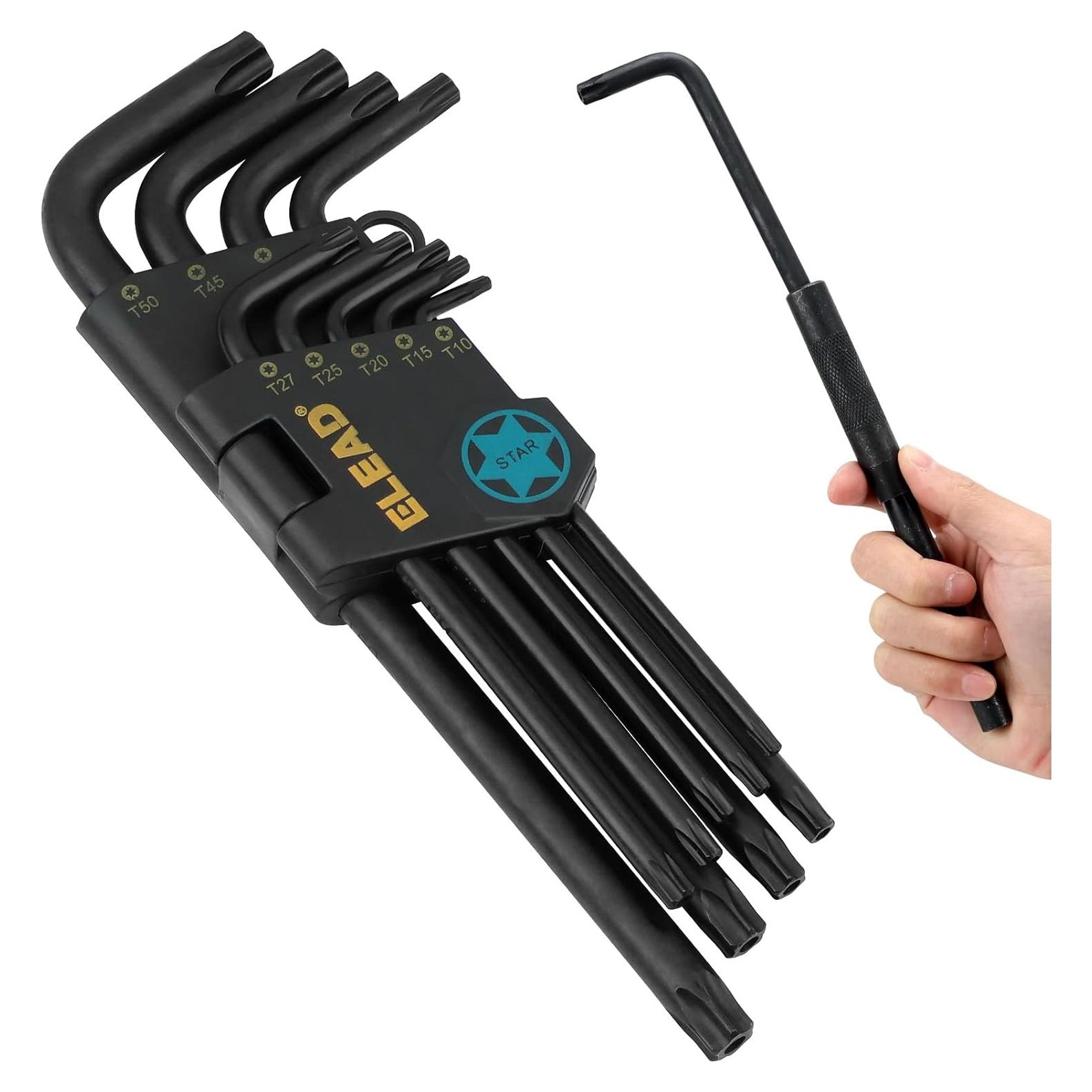 Juego de Llaves Allen Torx 11 Piezas ELEAD T10-T50 Acero S2