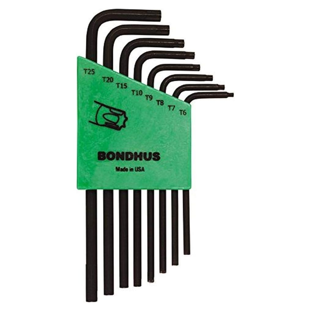 Juego de 8 Llaves L Torx Bondhus 31832, Brazo Largo T6-T25