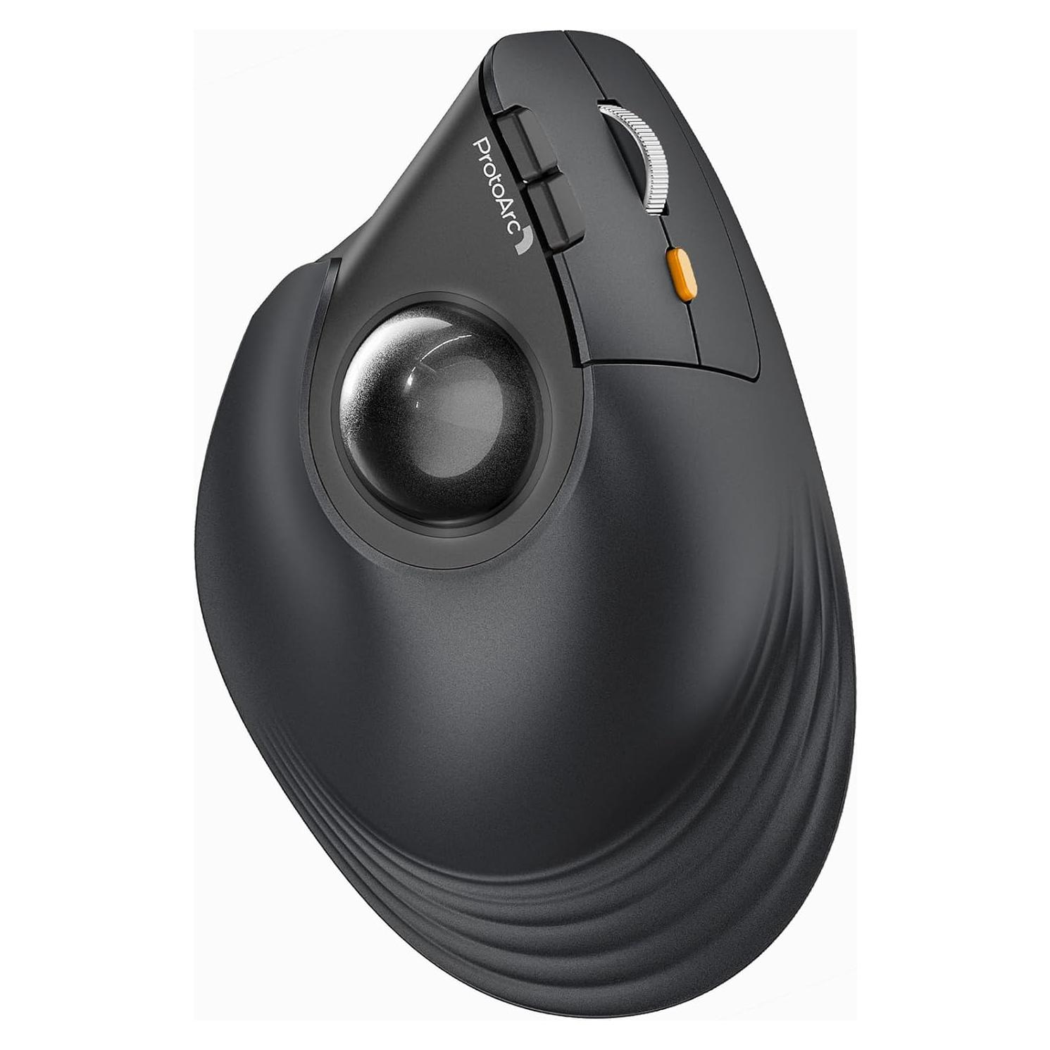Ratón Trackball Inalámbrico Vertical ProtoArc EM05 NL Gris