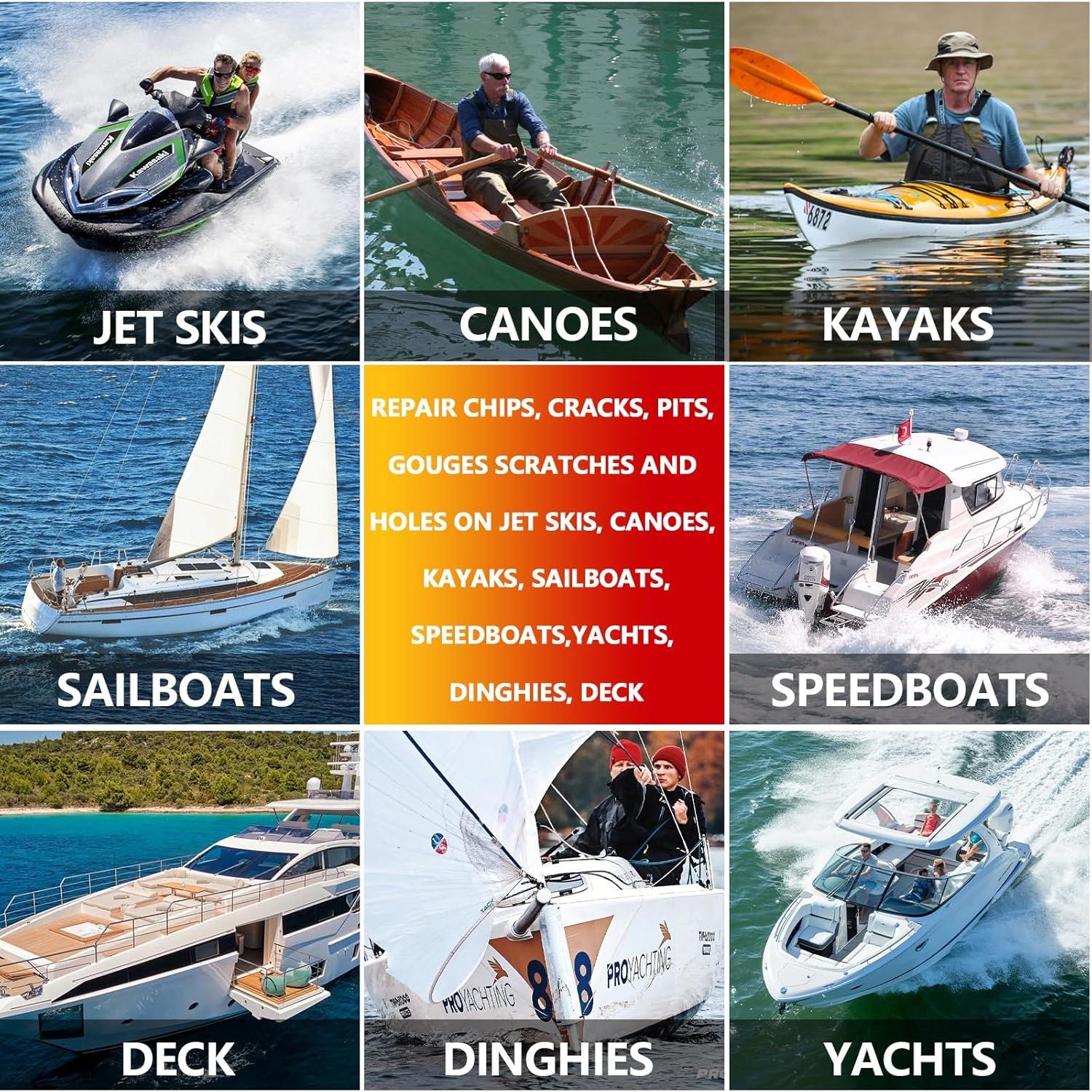 Kit de Reparación de Fibra de Vidrio Marino Mallbaola 100ml