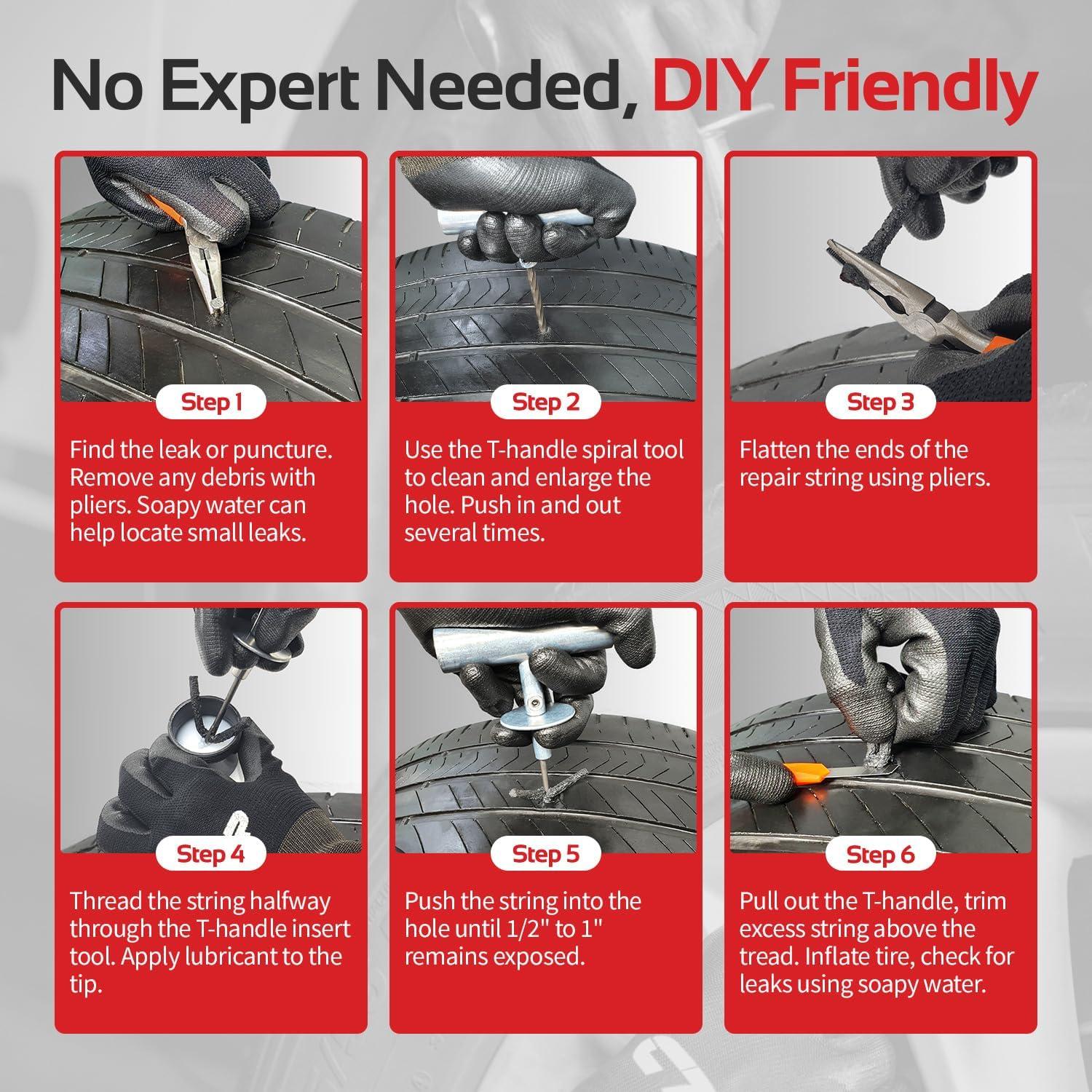 Kit de Reparación de Neumáticos CTR GE0001 - 68 Piezas