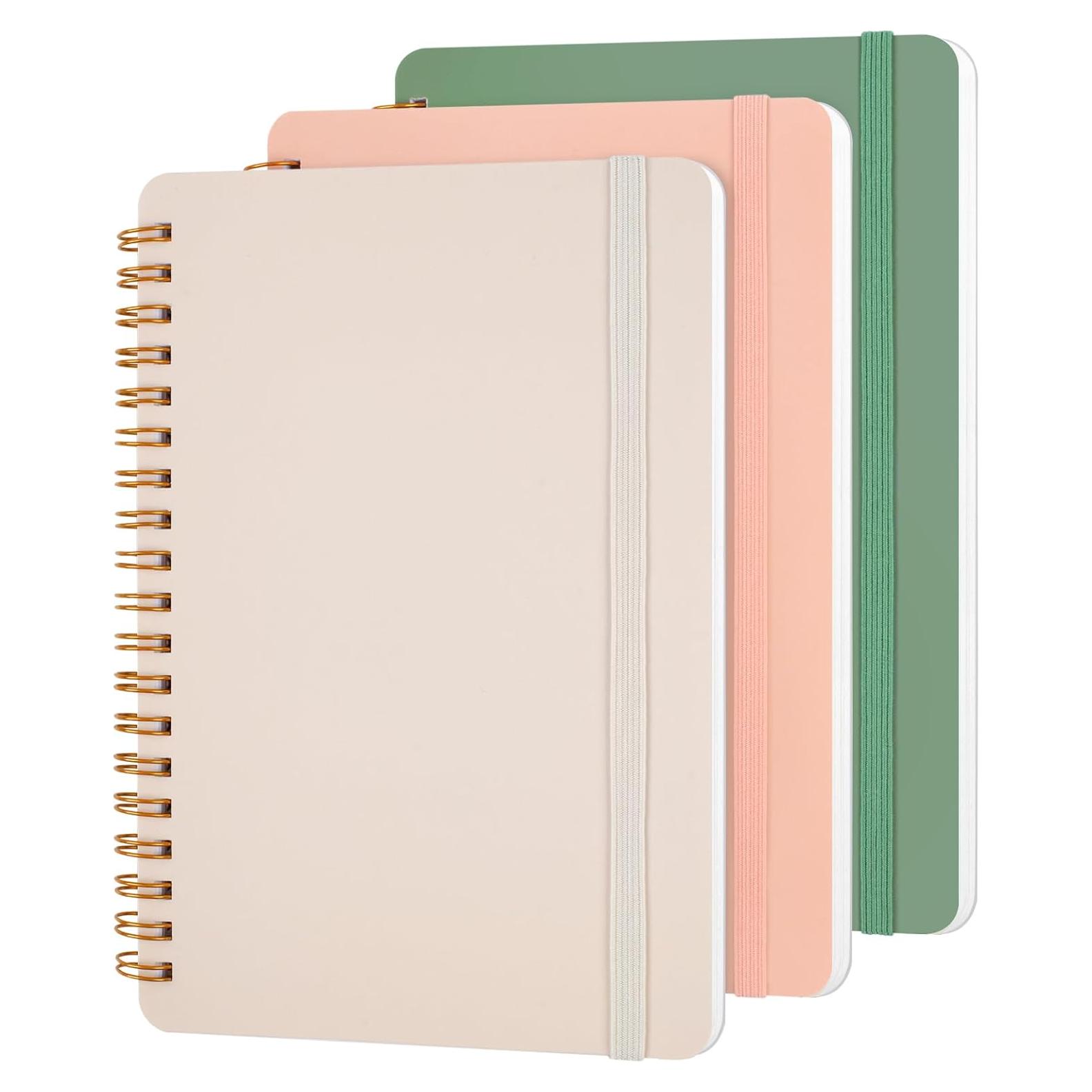 Cuadernos Espiral Utron 5x7 Morandi - 3 Piezas 70 Hojas