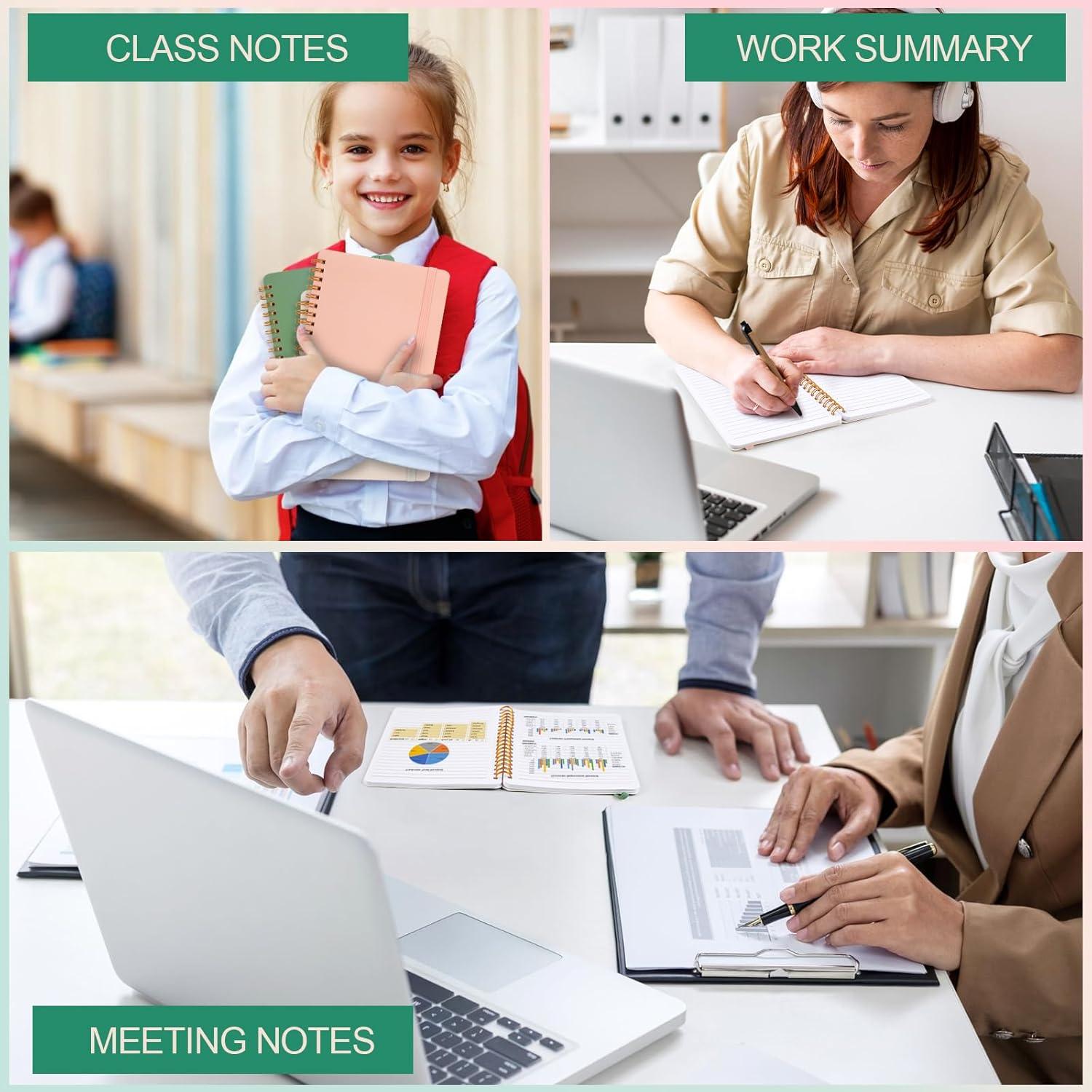 Cuadernos Espiral Utron 5x7 Morandi - 3 Piezas 70 Hojas