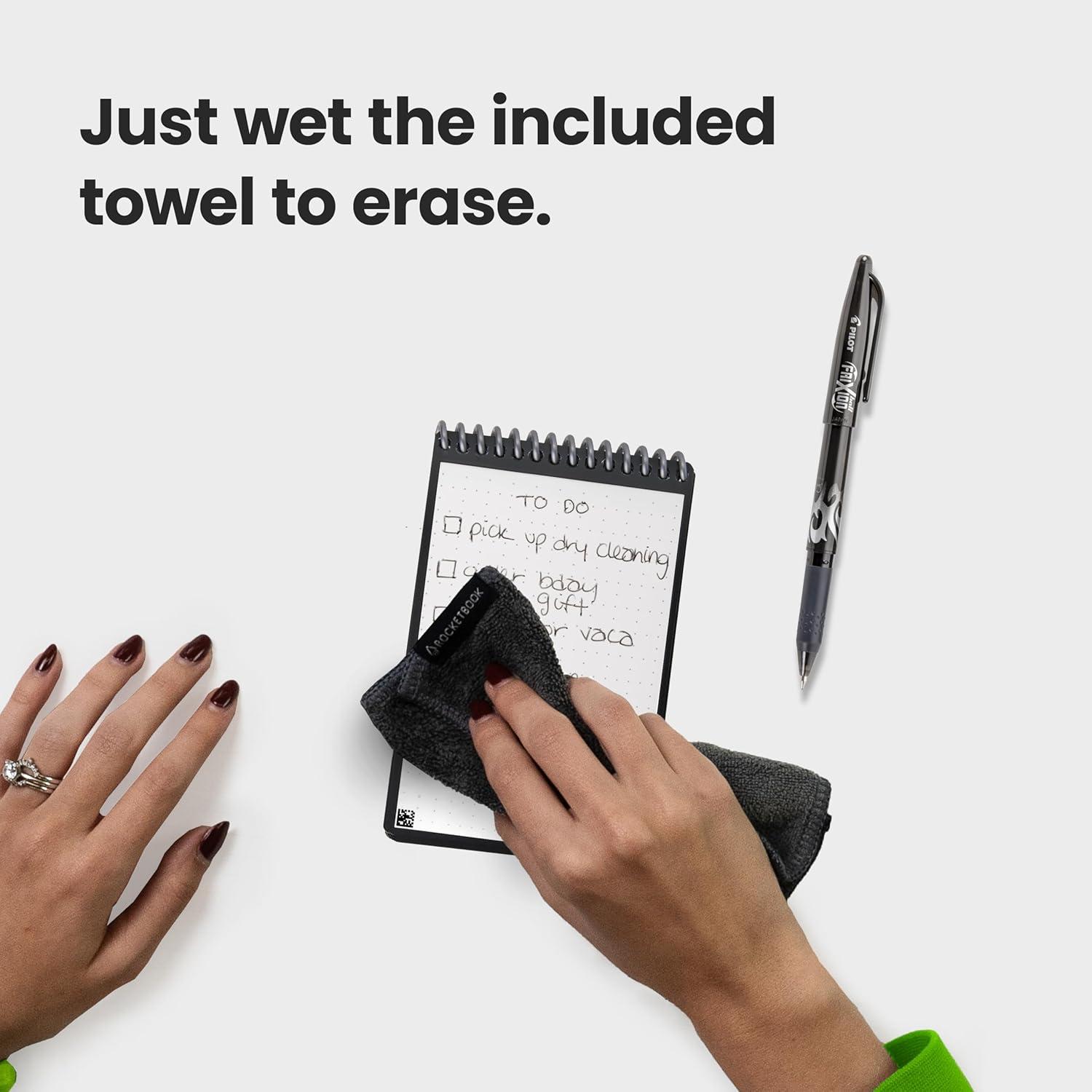 Bloc de Notas Inteligente Rocketbook Mini Negro 8.9x14 cm