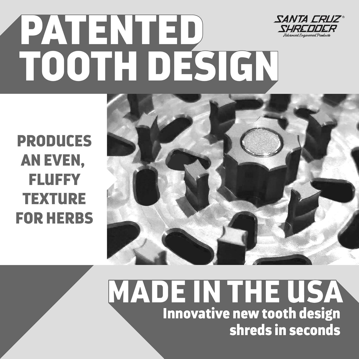 Molinillo de Especias Santa Cruz Shredder 3 Piezas 5.58 cm Gris