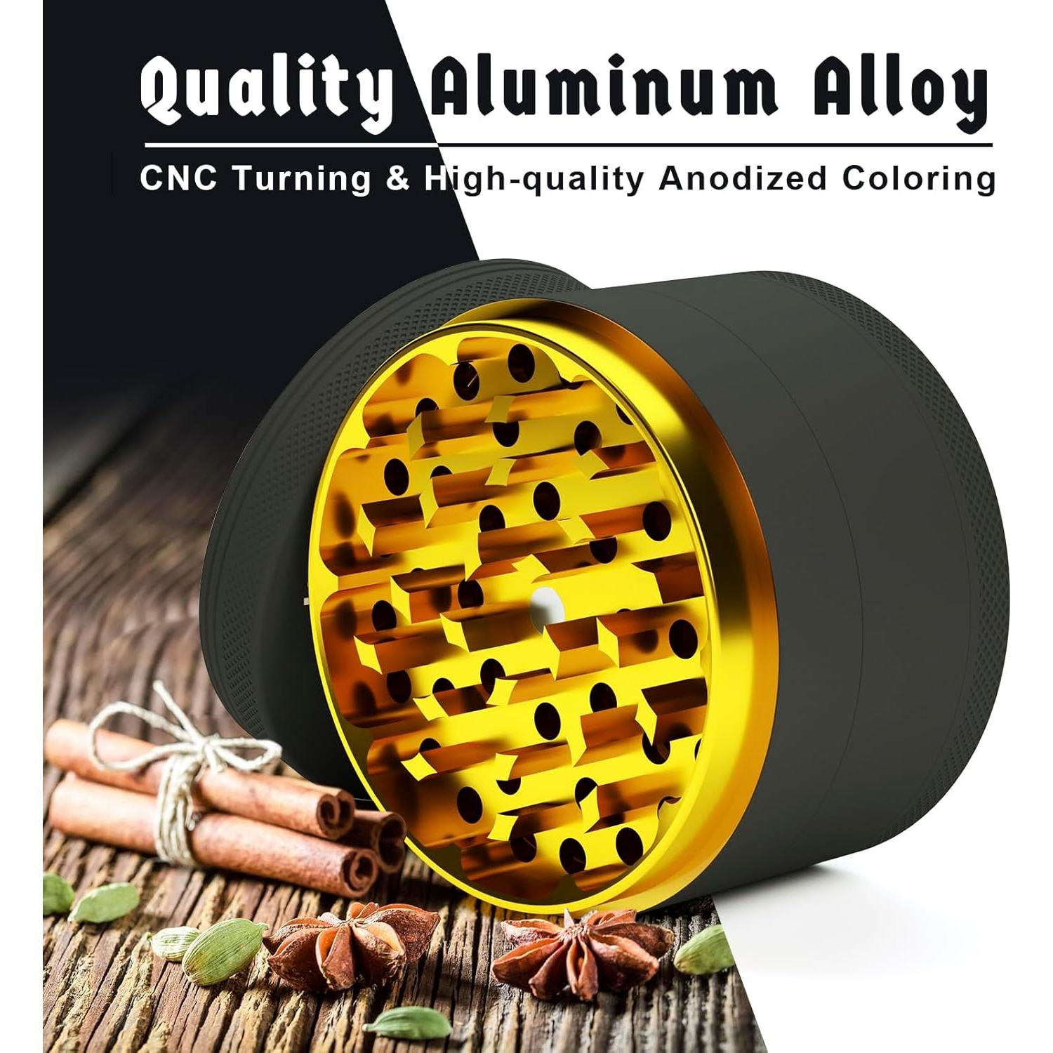 Molino de Especias SKROM MYP 7.62 cm Aluminio Negro/Dorado