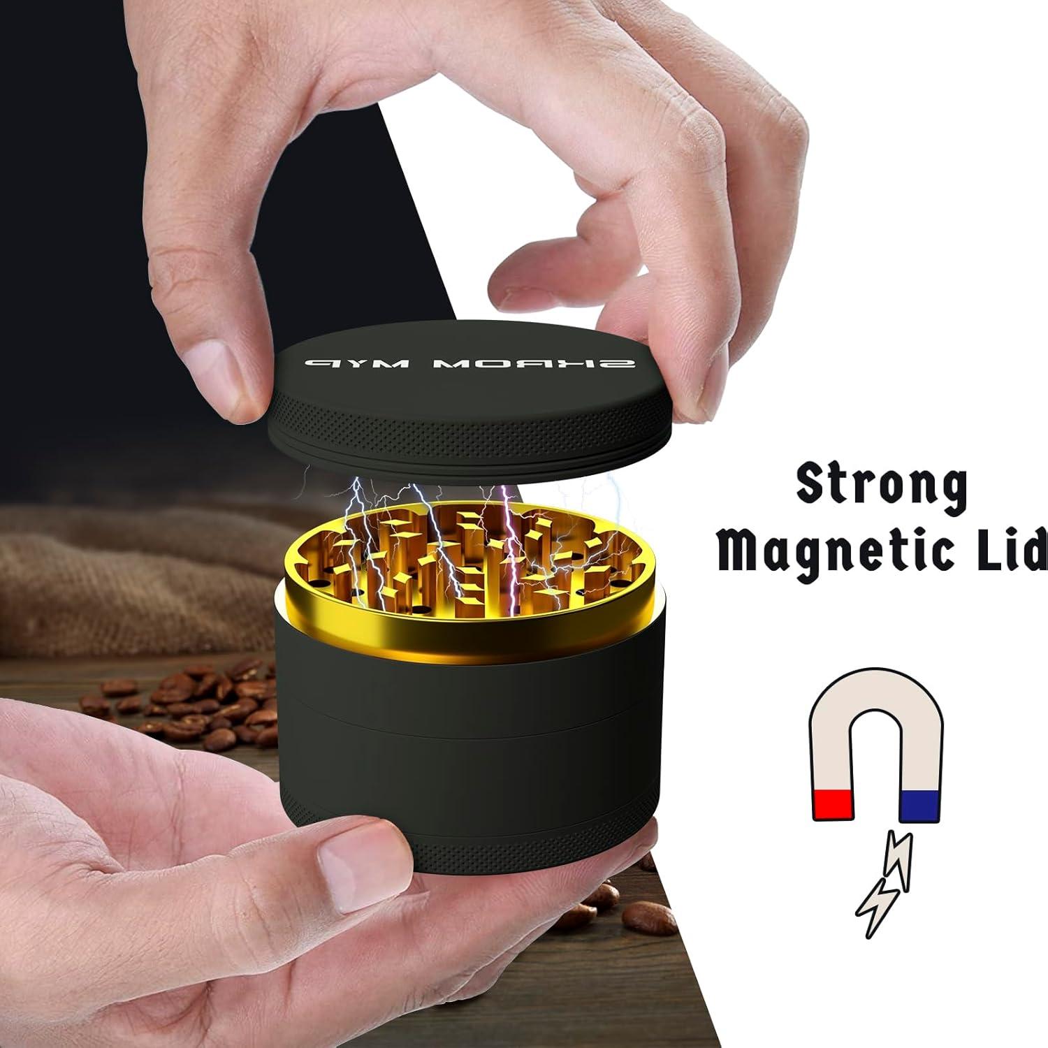 Molino de Especias SKROM MYP 7.62 cm Aluminio Negro/Dorado