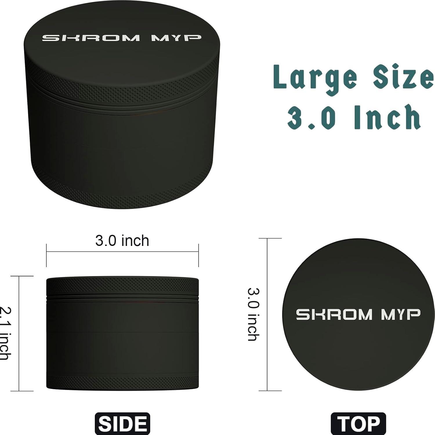 Molino de Especias SKROM MYP 7.62 cm Aluminio Negro/Dorado