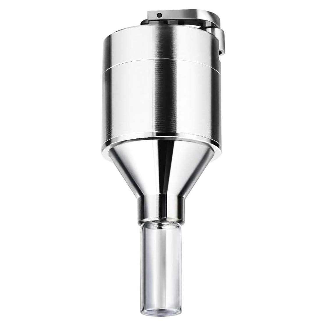 Juego de Molinillo de Especias iSnuff Manual de Aluminio Plateado