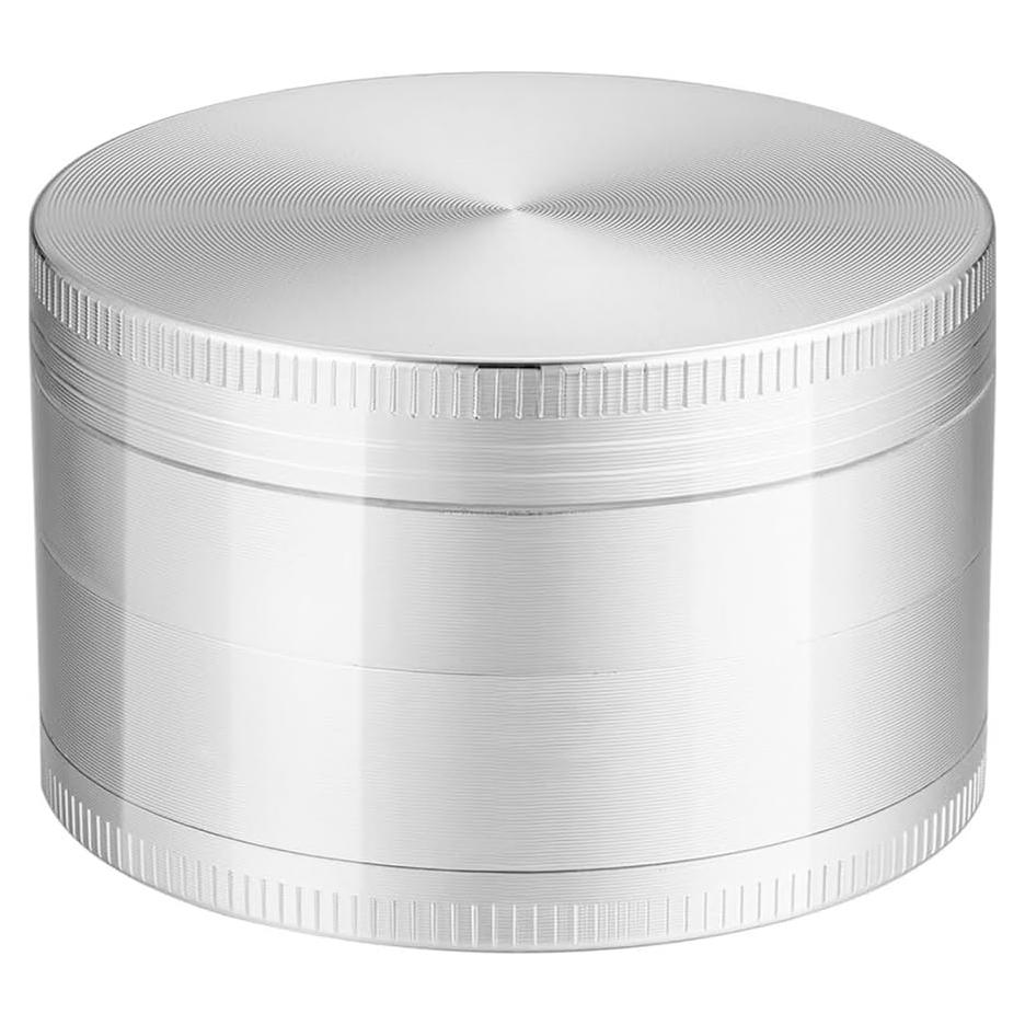 Molinillo de Especias Premium 6.5 cm Aluminio Plateado