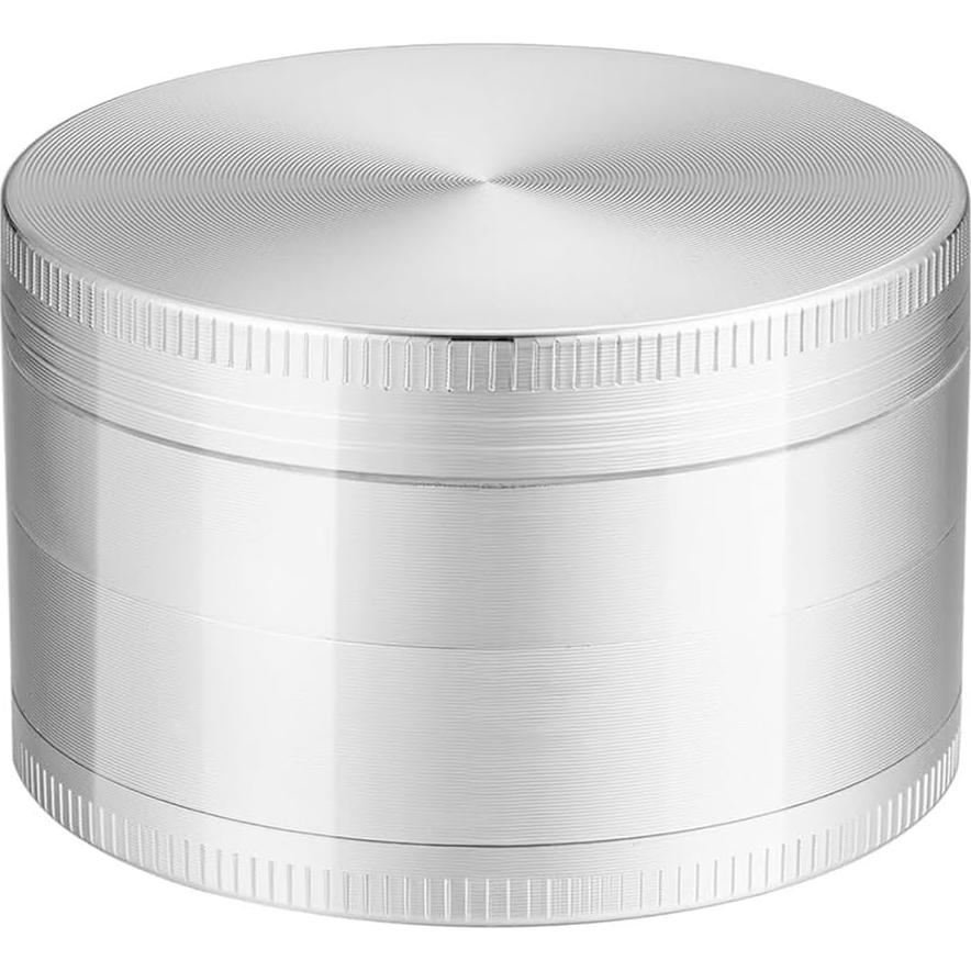 Molinillo de Especias Premium 6.5 cm Aluminio Plateado