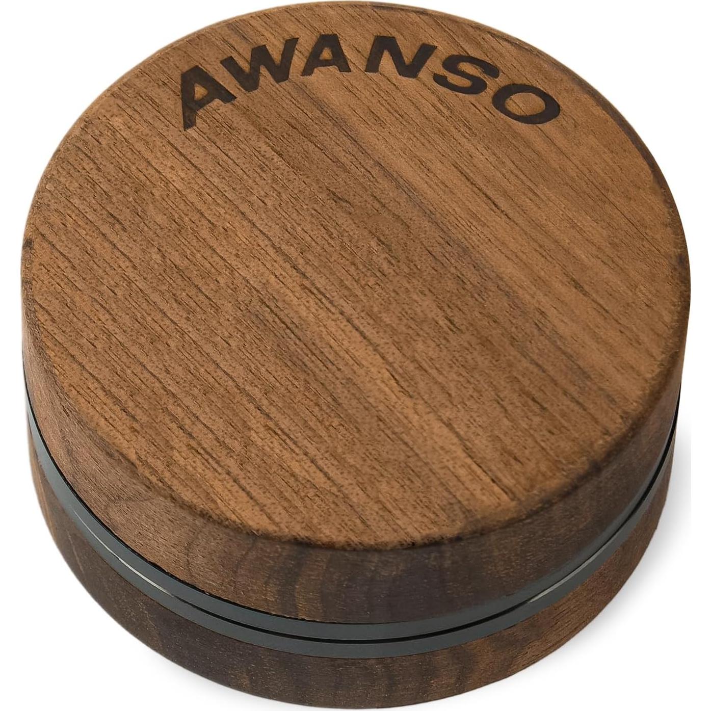 Molino de Especias Manual Awanso de Madera de Nogal 6.35 cm