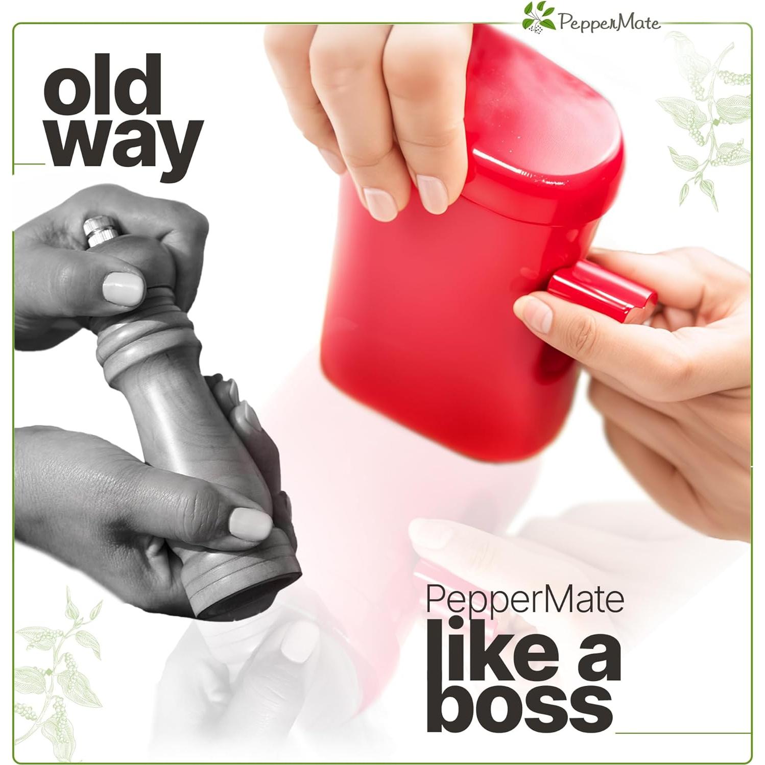 Molino de Pimienta Manual PepperMate 723B Cerámica Negro 226g