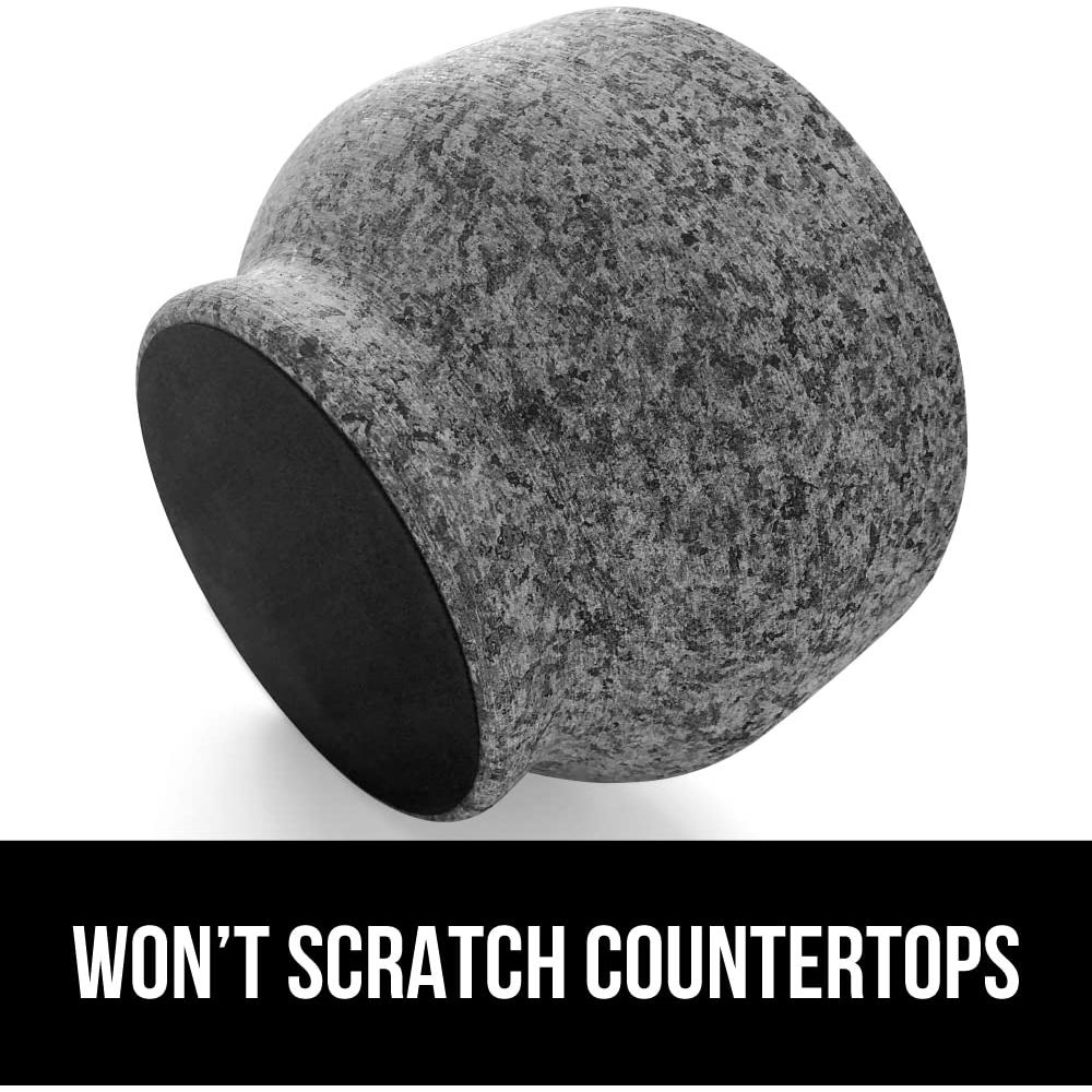 Juego de Mortero y Pestle Gorilla Grip 1.5 Taza Granito Gris