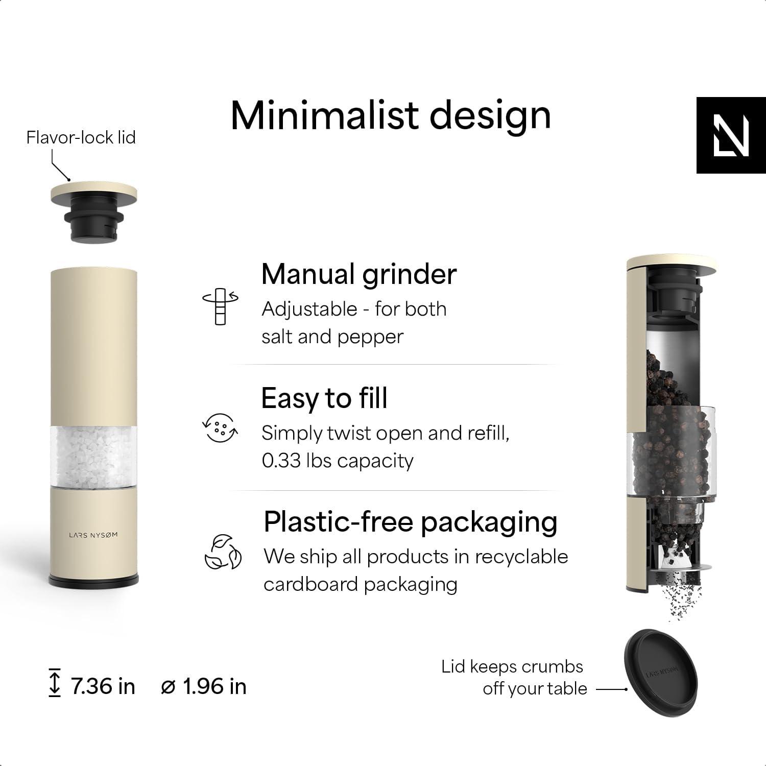 Juego de Molinillos de Sal y Pimienta LARS NYSØM 2 Piezas