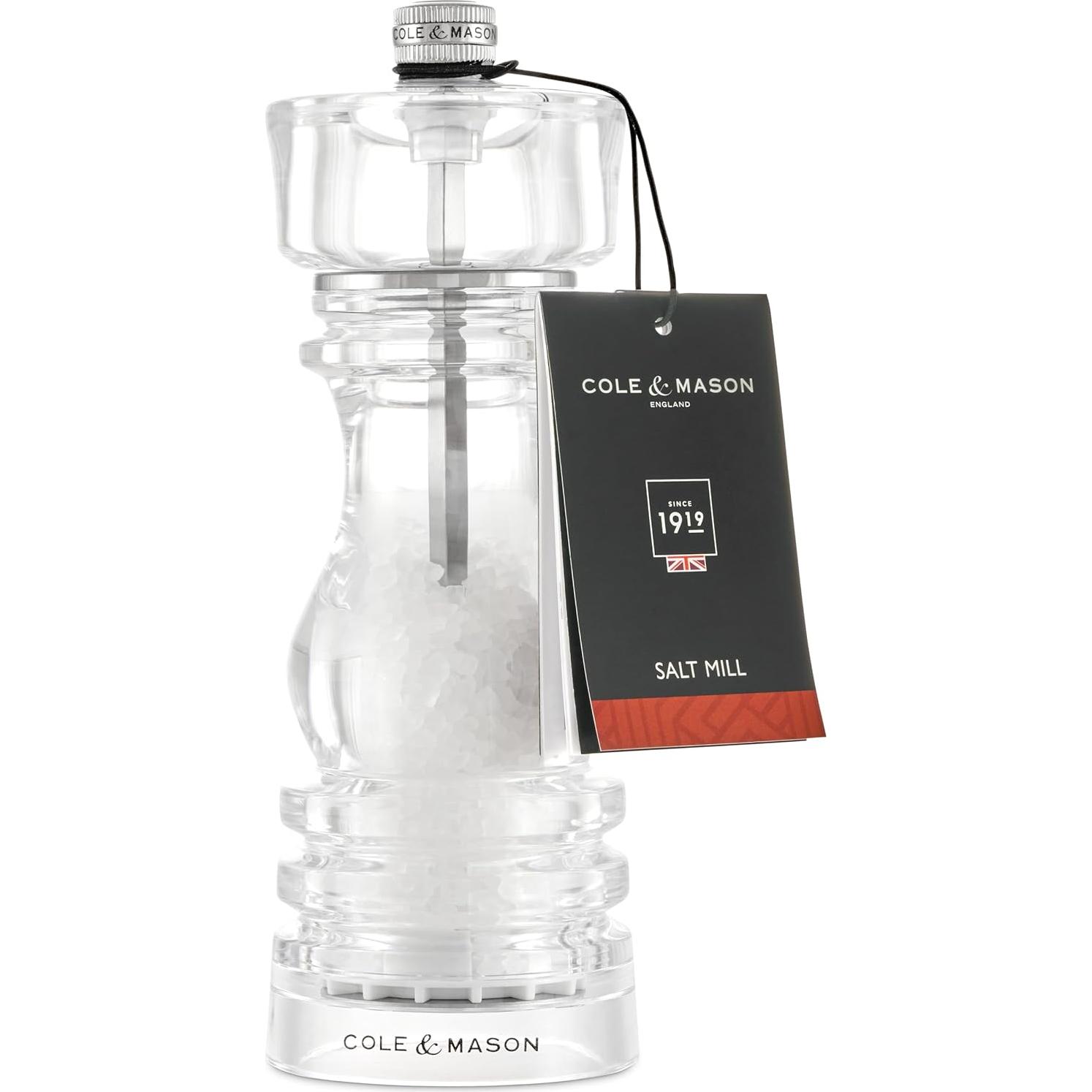 Molino de Sal Cole & Mason 17.78 cm Acrílico Ajustable