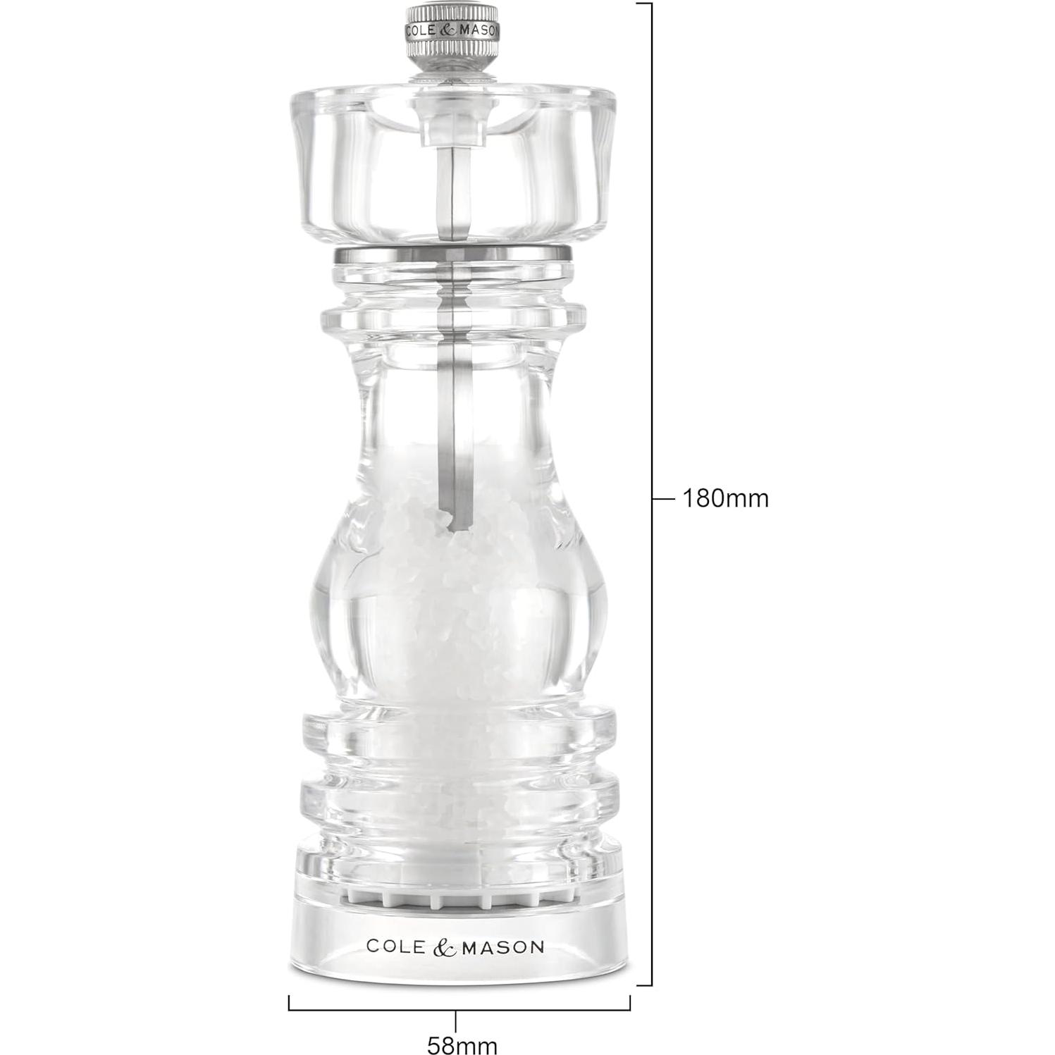 Molino de Sal Cole & Mason 17.78 cm Acrílico Ajustable