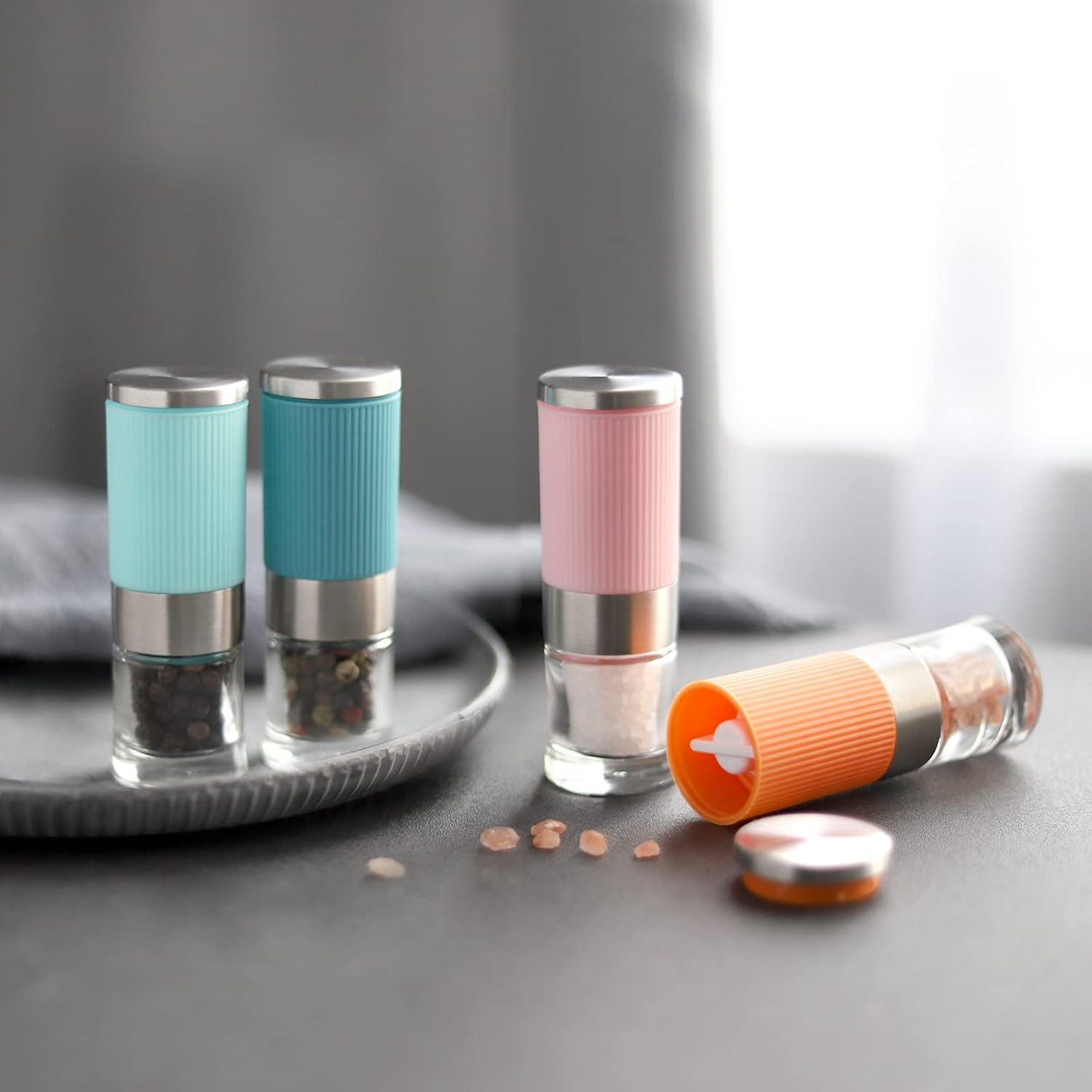 Molinillo de Sal y Pimienta VEVOK CHEF 4 Pcs Mini Portátil