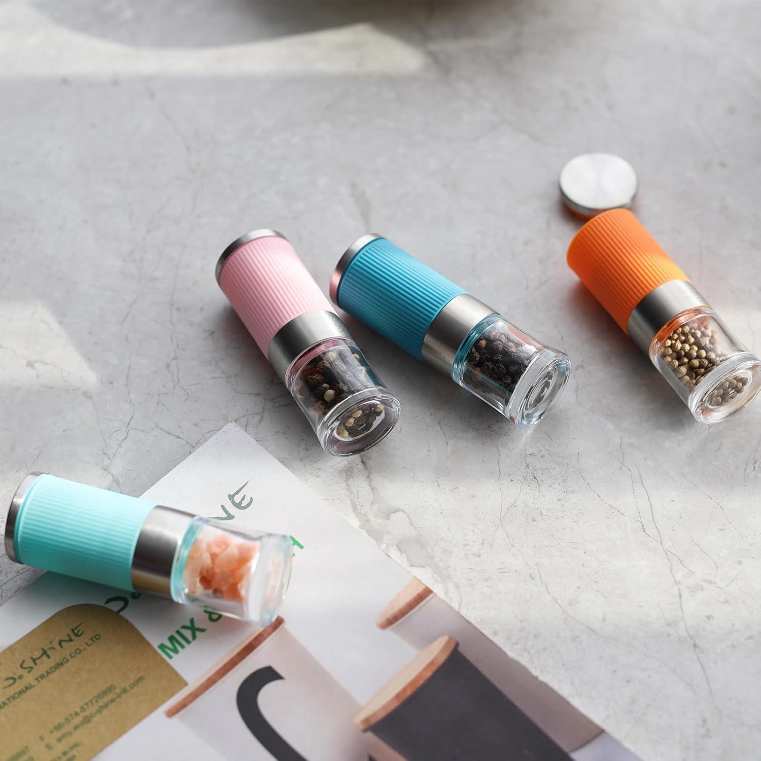 Molinillo de Sal y Pimienta VEVOK CHEF 4 Pcs Mini Portátil