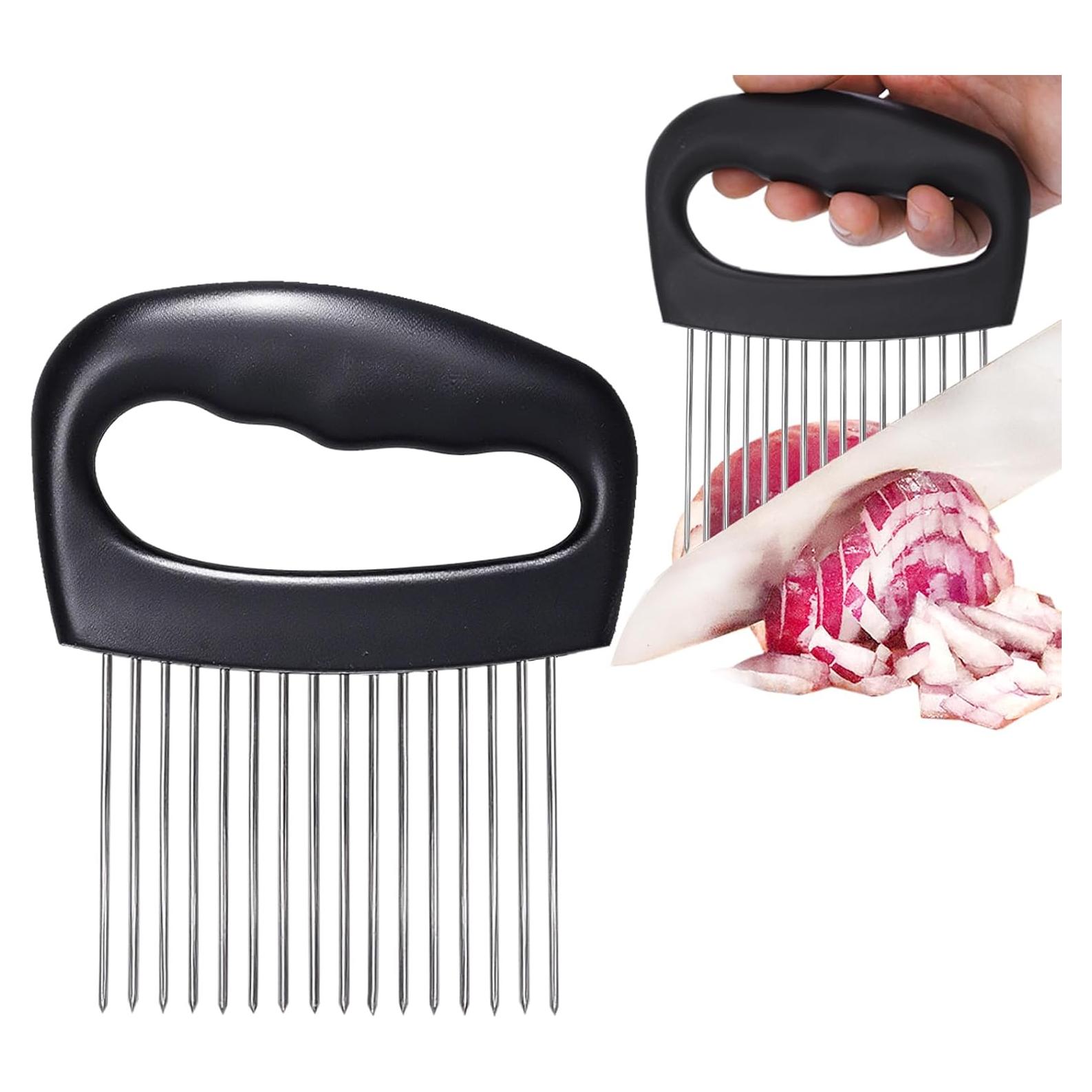 Cortador de Cebolla Extra Grande JAYVAR con 16 Agujas de Acero Inoxidable