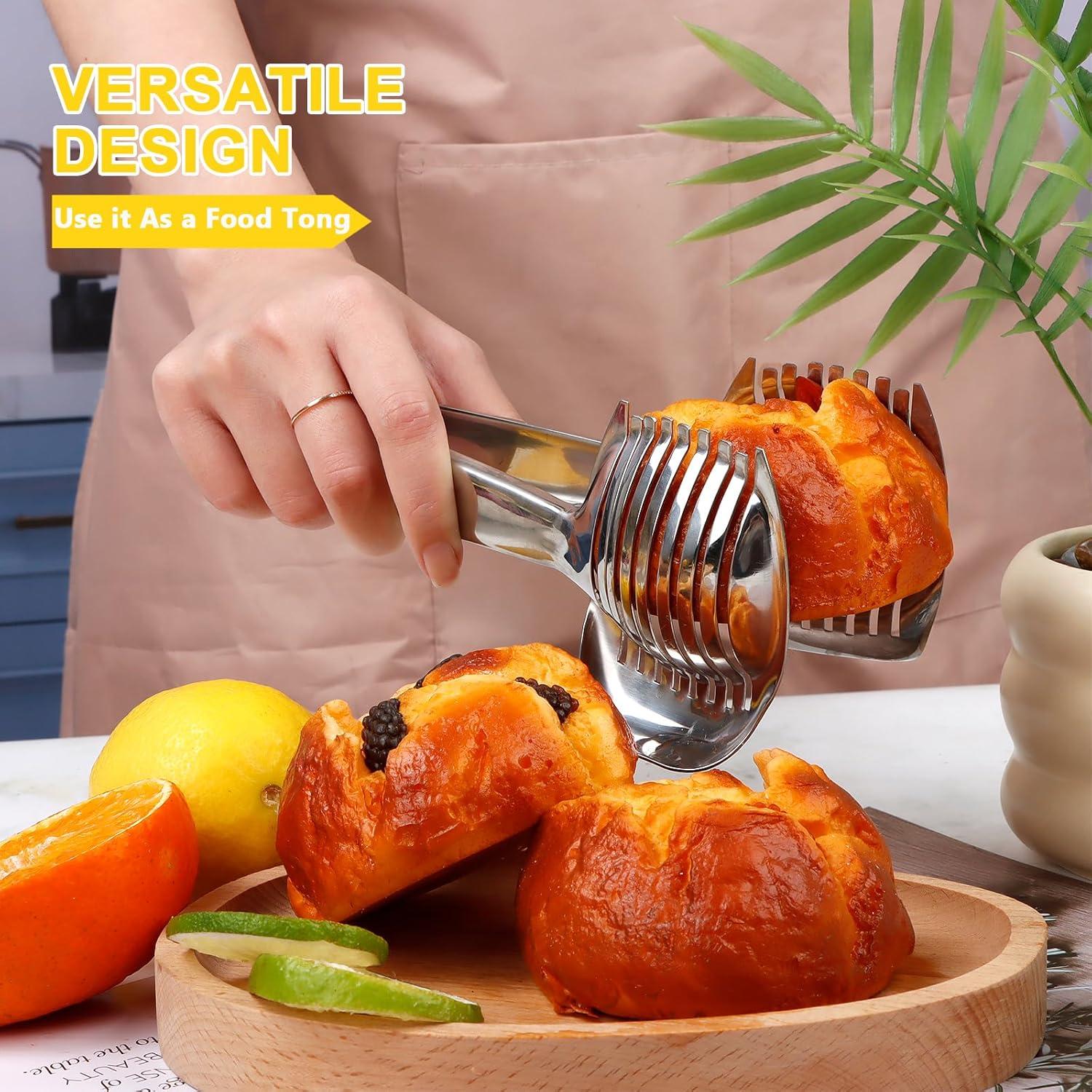 KAYCROWN Soporte para Cortar Tomates y Limones - Acero Inoxidable