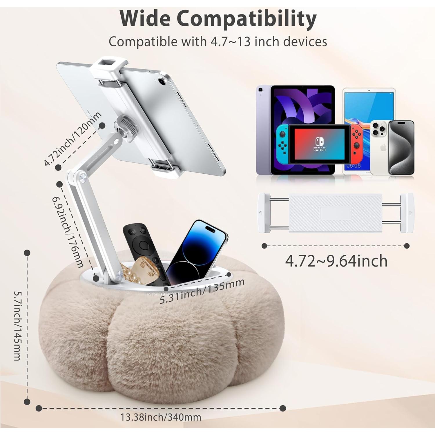 Soporte de Almohada CreaDream para Tablet y Teléfono Caqui