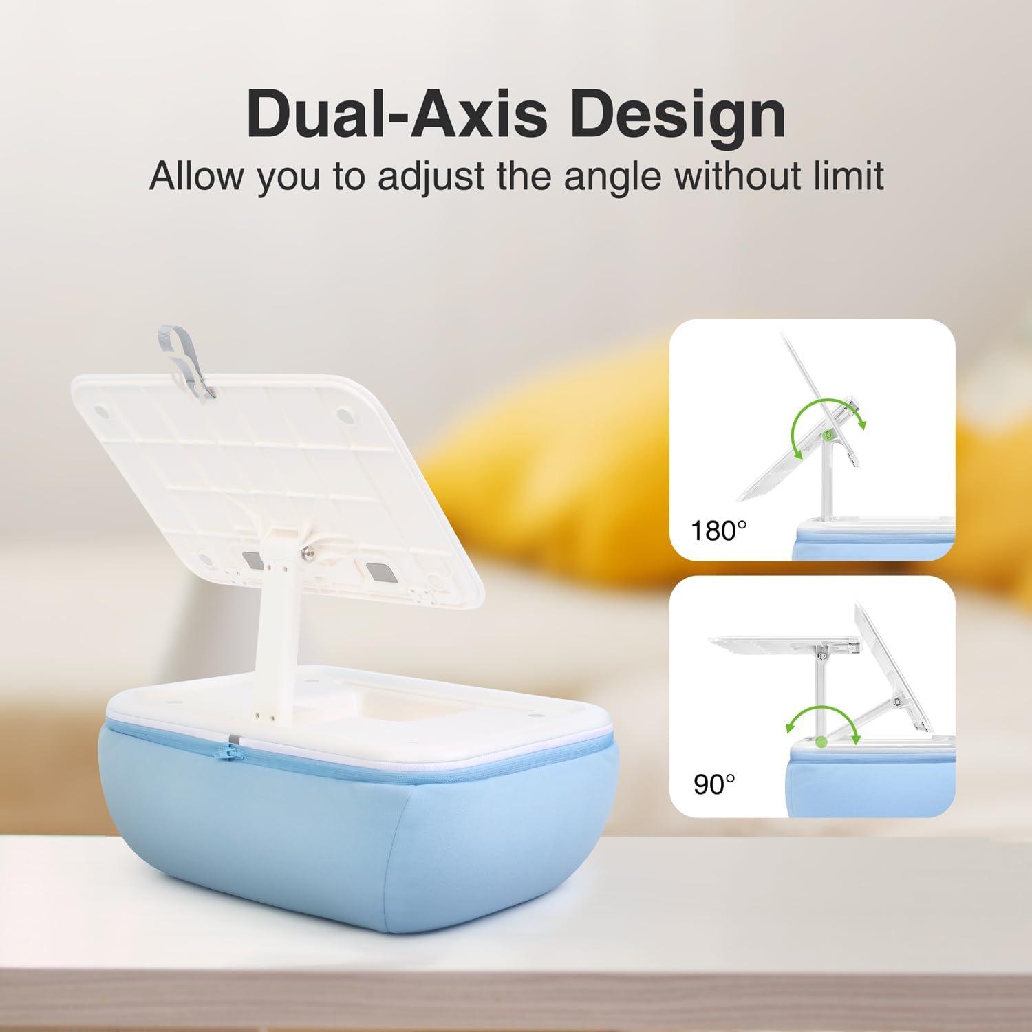 Soporte de Almohada para Tableta Elitehood Azul Ajustable 4.7-15.6"