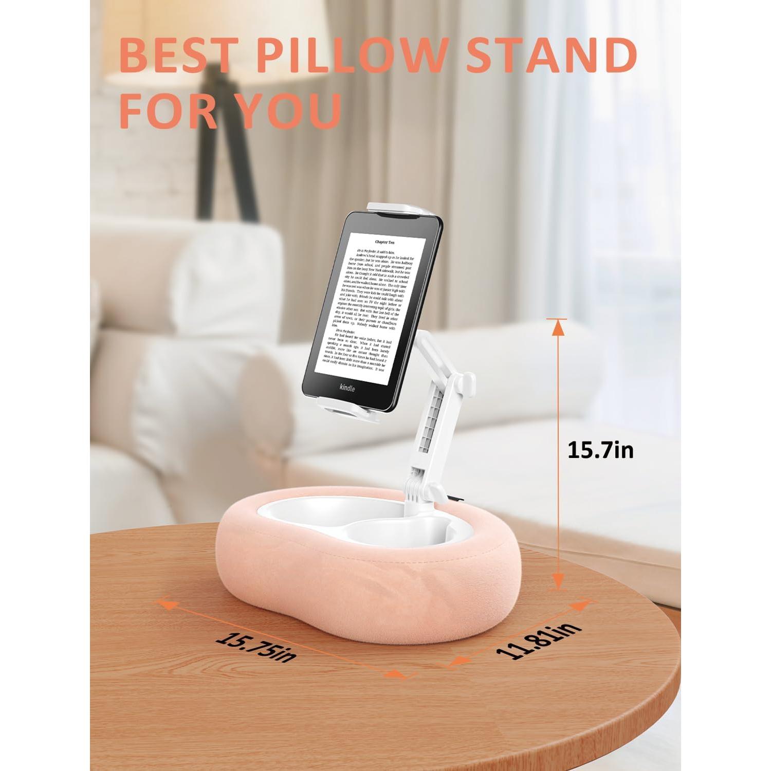 Soporte para Tablet Tryone BZ01 con Almohada Rosa y Bandejas