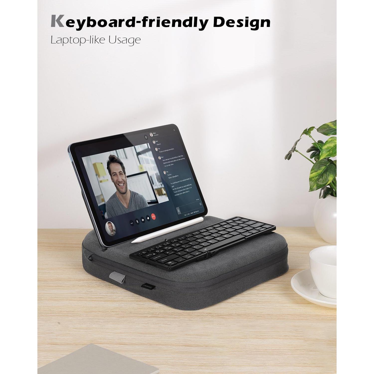 Soporte de Almohada para Tableta MoKo Gris - Ajustable 11"