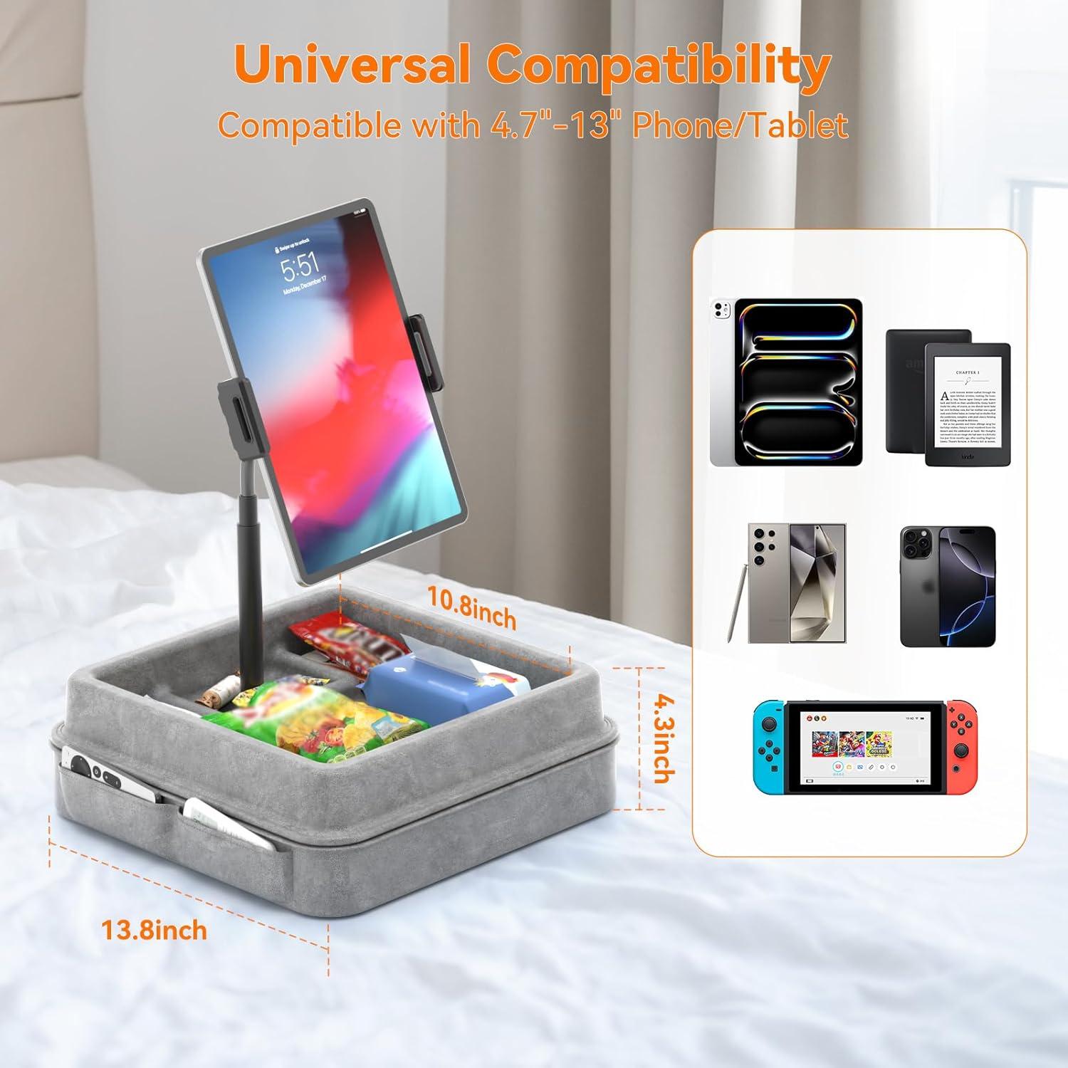 Soporte de Almohada para Tableta KDD - Ajustable 360° - Compatible con iPad y Teléfonos