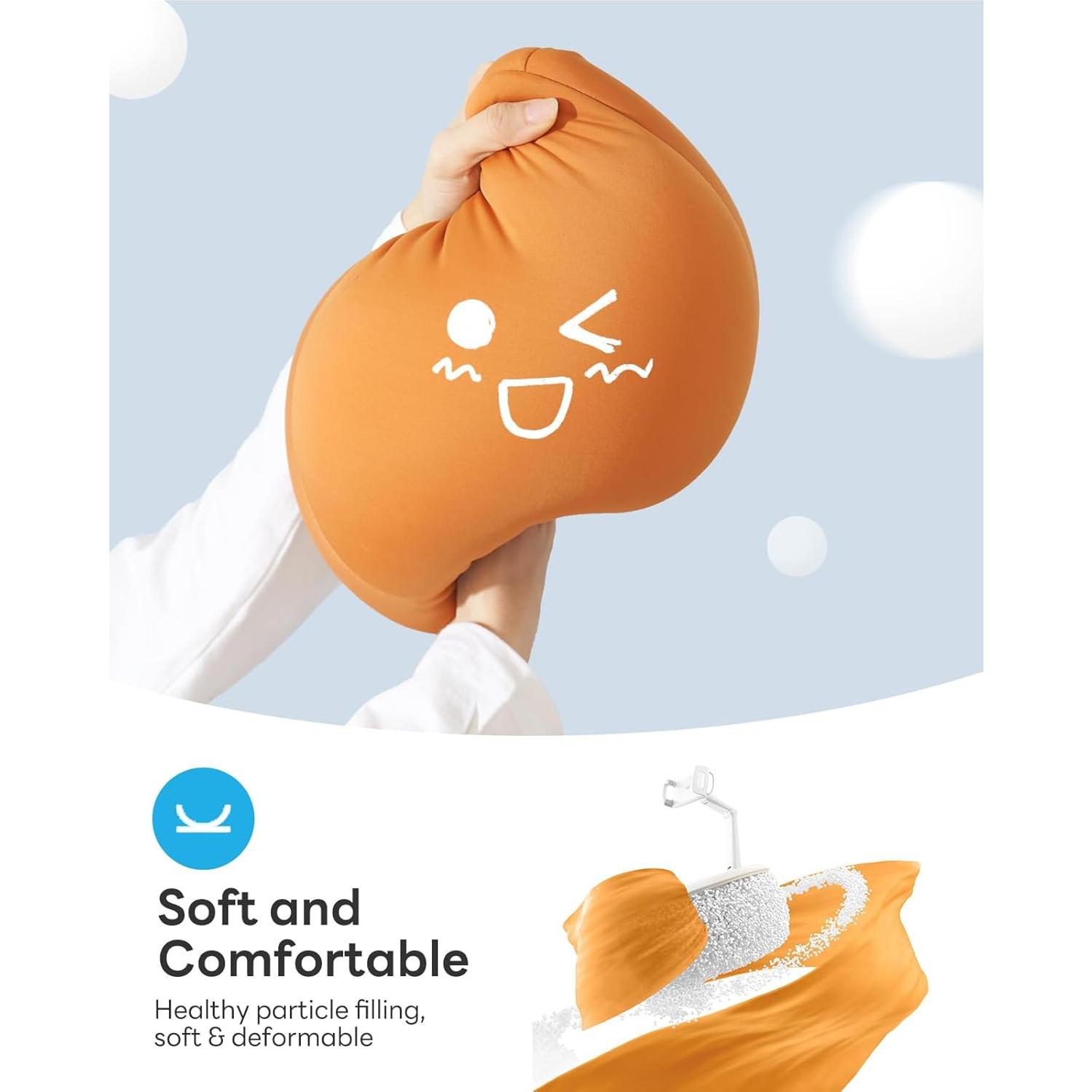 Soporte de Tableta SAIJI Ajustable 360° con Almohada Naranja