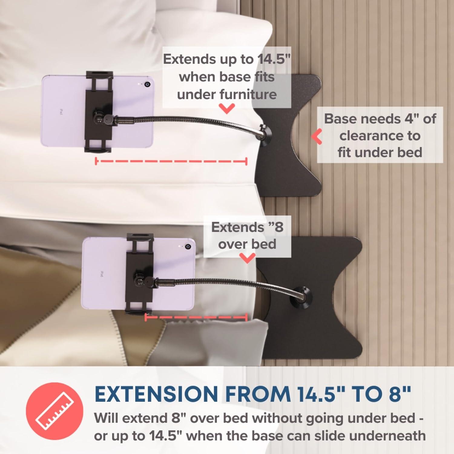Soporte de Piso Ajustable LEVO con Ruedas para Tabletas y Teléfonos