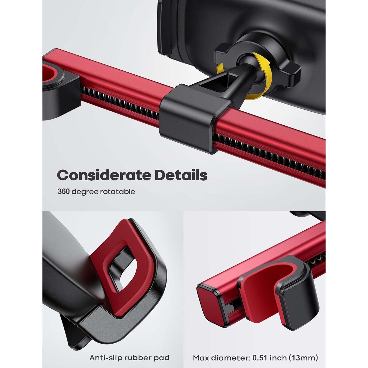 Soporte para Tableta Lamicall Rojo para Auto 4.7-13"