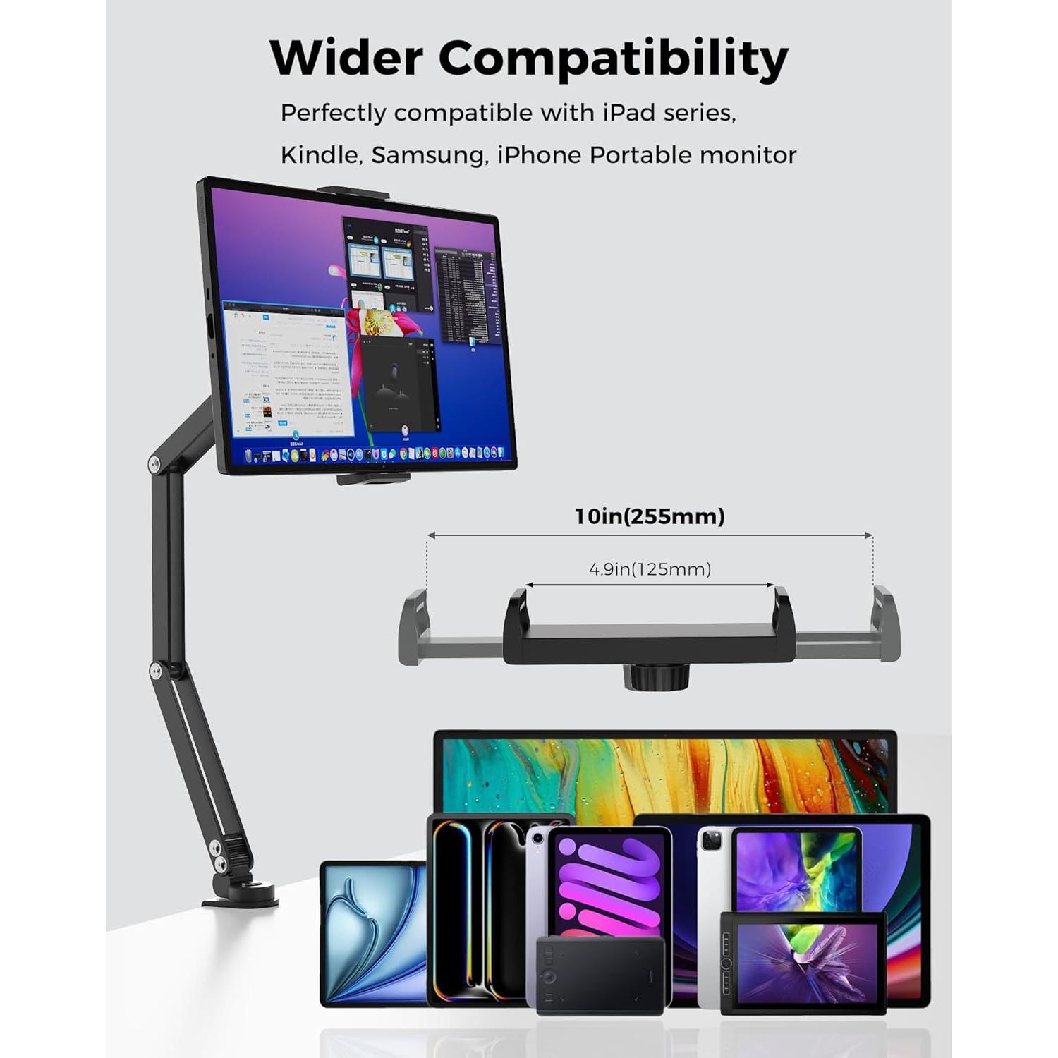 Soporte Plegable Ajustable QJYKIONE para Tableta 15.6"