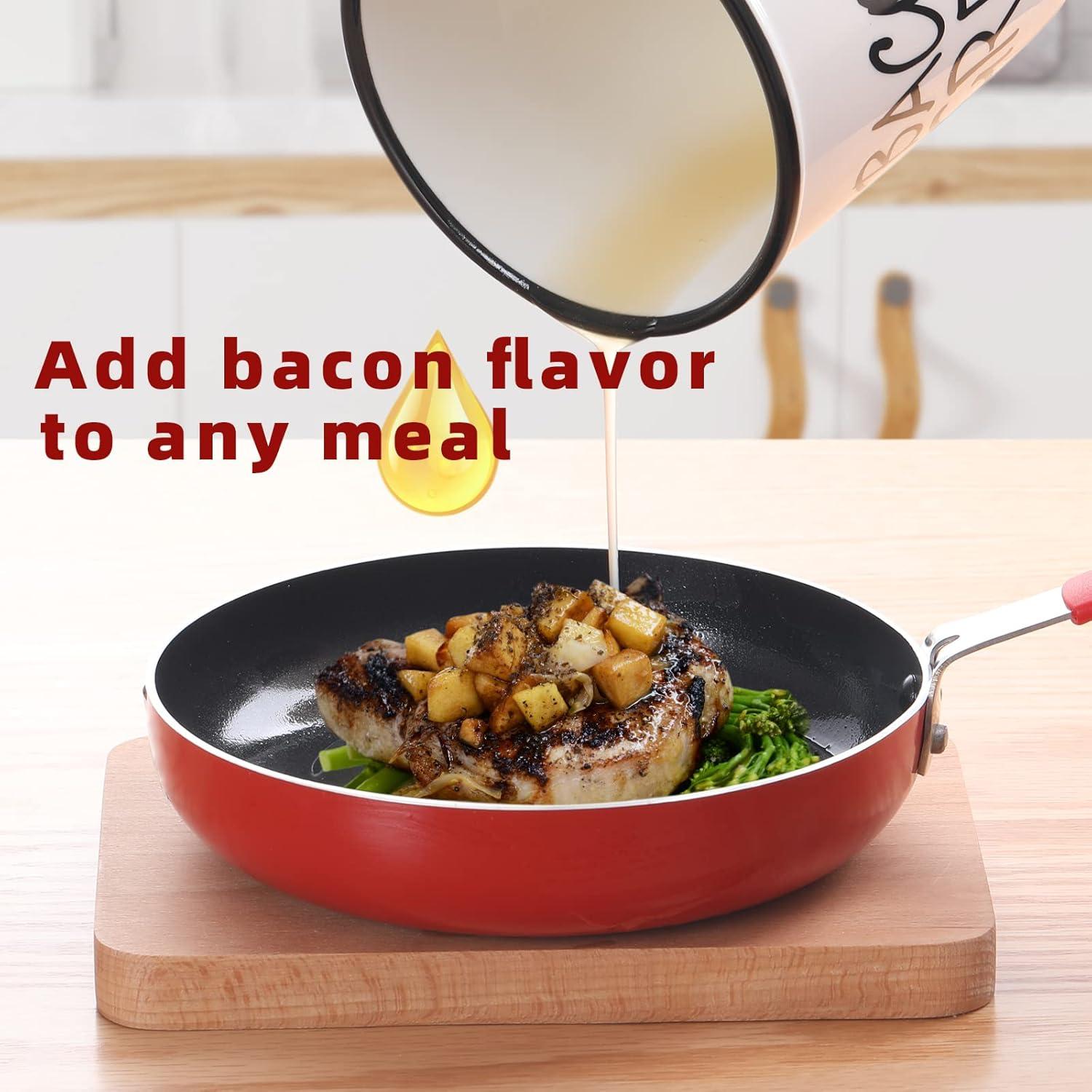 Contenedor de Grasa Cerámica ONTUBE Blanco 0.85L con Colador