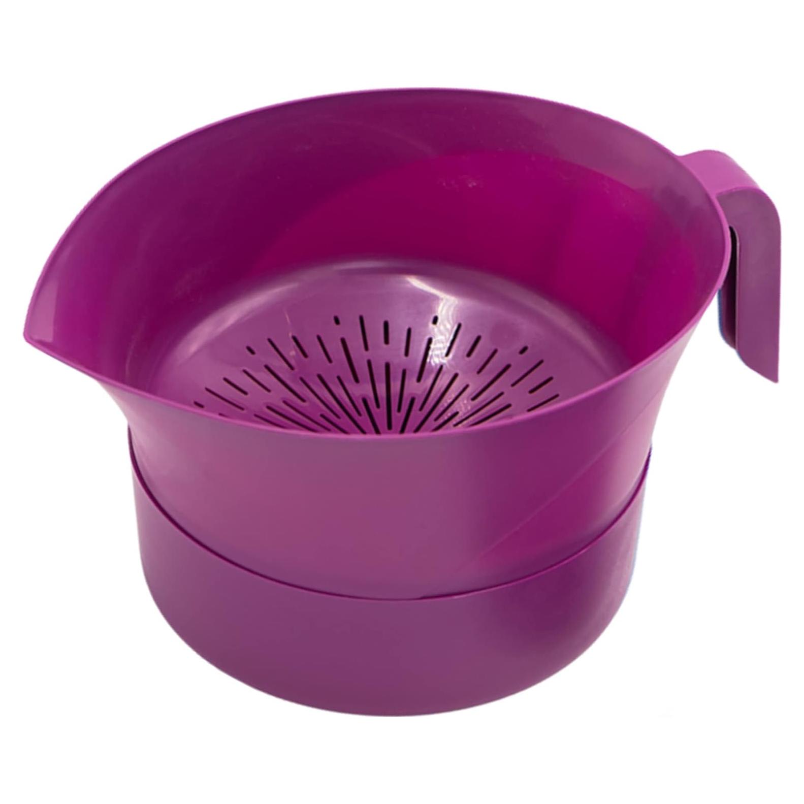 Colador de Grasa Easy Greasy 3 Piezas con Tapa - Púrpura