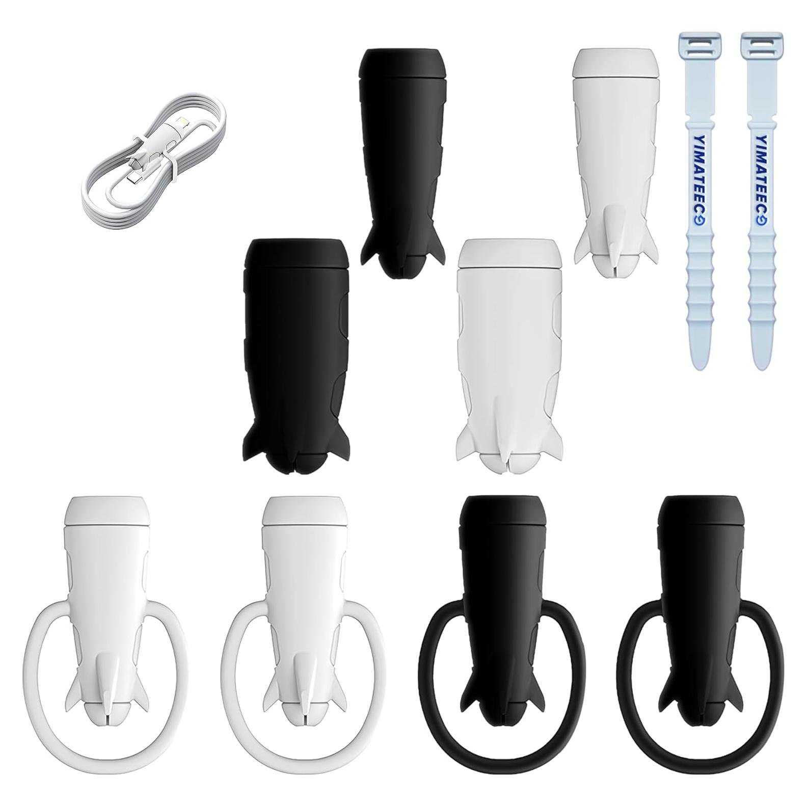 Protectores de Cable de Cargador YIMATEECO 4 Pares Silicona