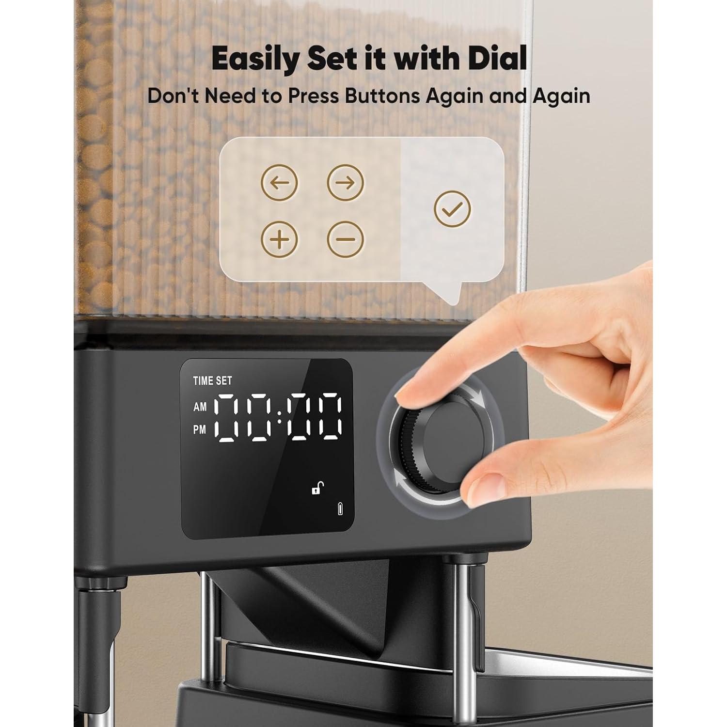 Comedero Automático Oneisall para 2 Gatos 5L Temporizado