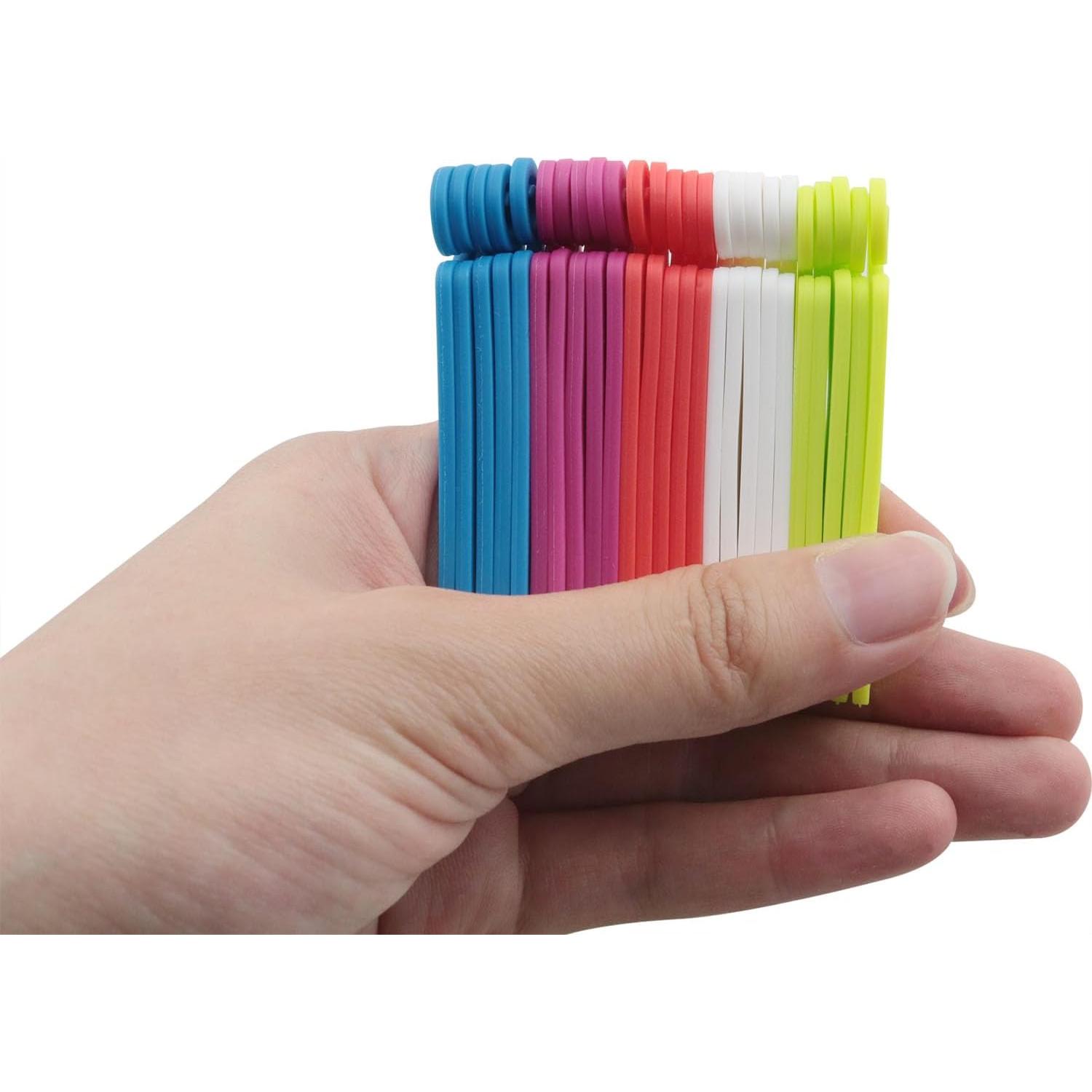 Etiquetas de Cable Reutilizables DGZZI 25 Piezas Multicolor