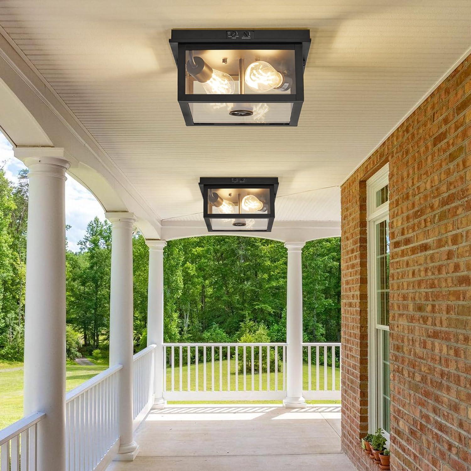 Luz de Techo Exterior Tarentlight con Sensor de Movimiento 2 Luces