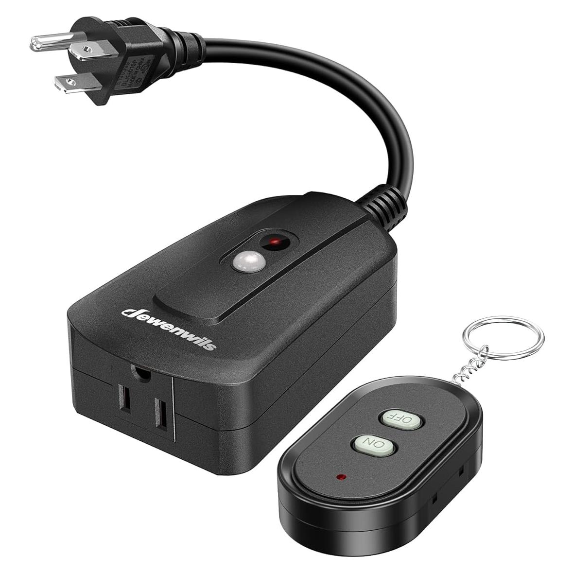 Enchufe Remoto Inalámbrico Dewenwils para Exterior 15A