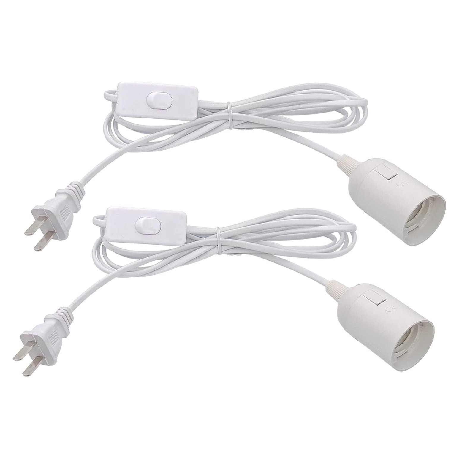 Kit de Luz Colgante Industrial OmiSun E26 E27 3m Blanco 2 Pzas