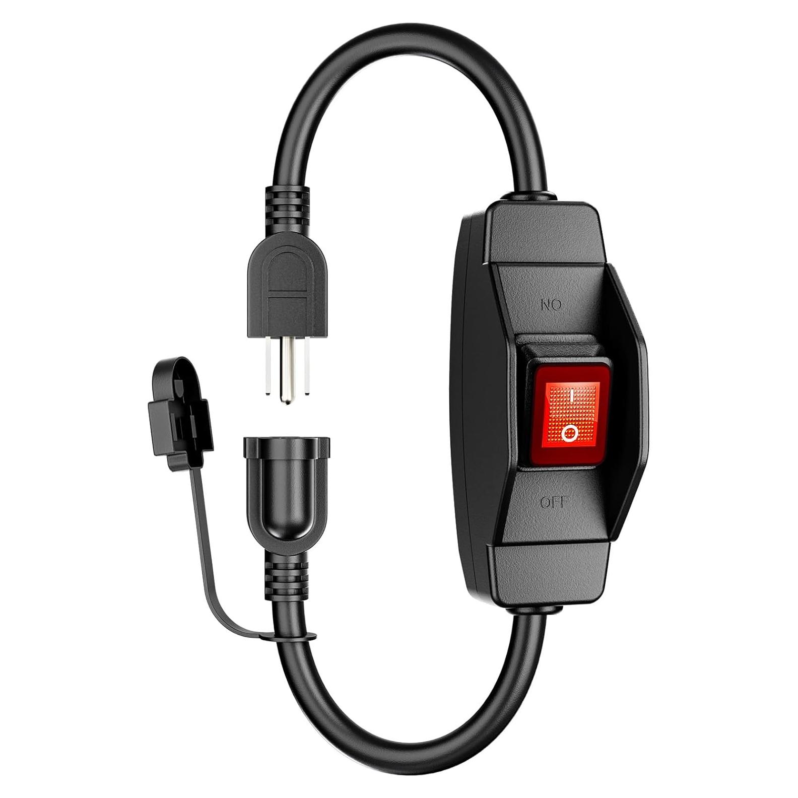 Cable de Extensión KASONIC 1.5 pies con Interruptor IP65