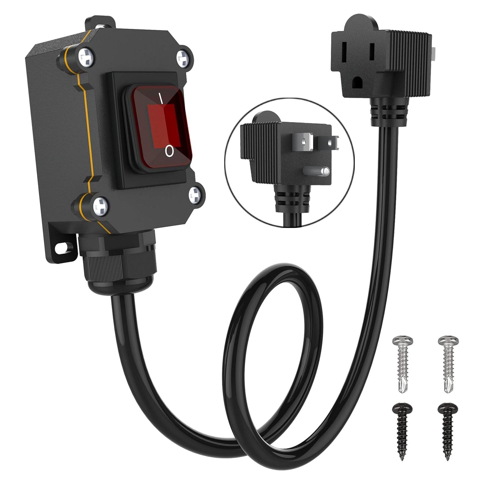 Interruptor de Cable en Línea KarlKers 3FT IP67 20A 250V