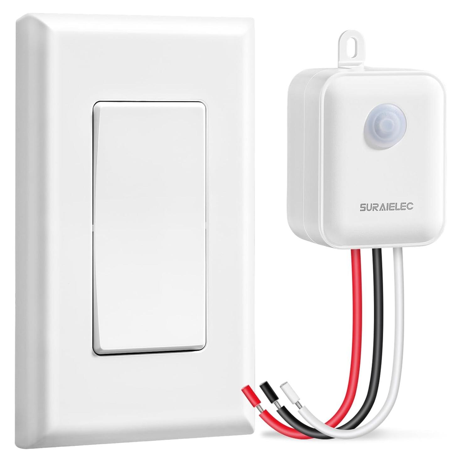 Kit Interruptor Luz Inalámbrico SURAIELEC 15A 30.48m RF