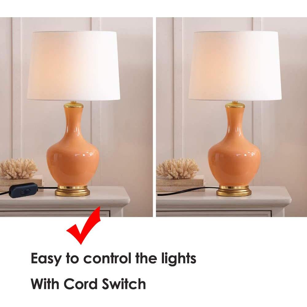 Interruptor de cable en línea PLUSPOE 2 paquetes 250V 6A negro