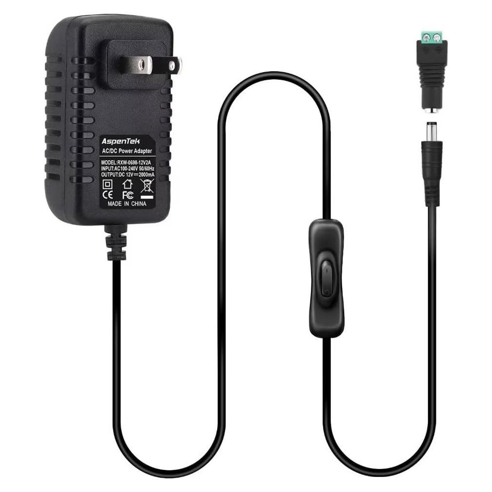 Adaptador de Alimentación DC 12V ShenBY 12W con Interruptor